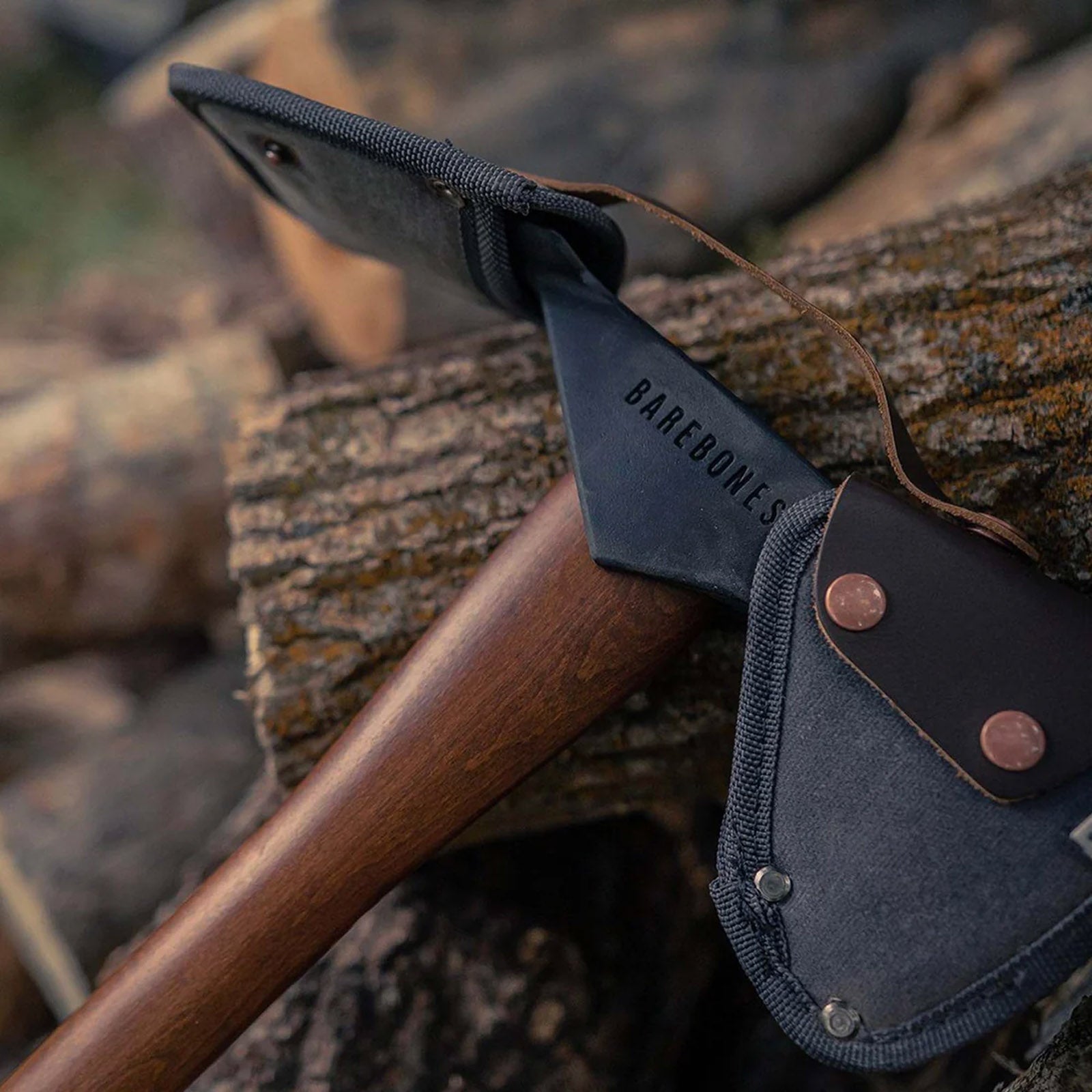 BAREBONES Hoopoe Hoe Pulaski Axe Splitting Axe Hickory Wood Handle Steel