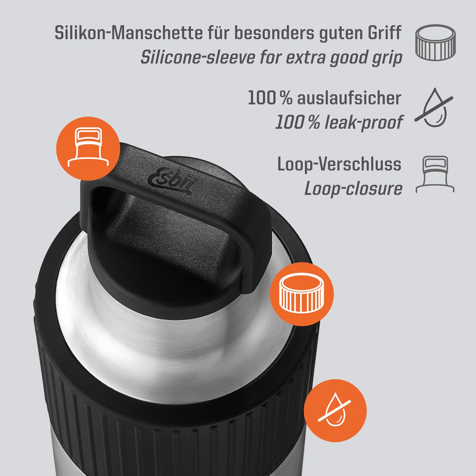 Bouteille isotherme ESBIT, pichet isotherme, gourde Sculptor, bouteille thermos, pichet 1L