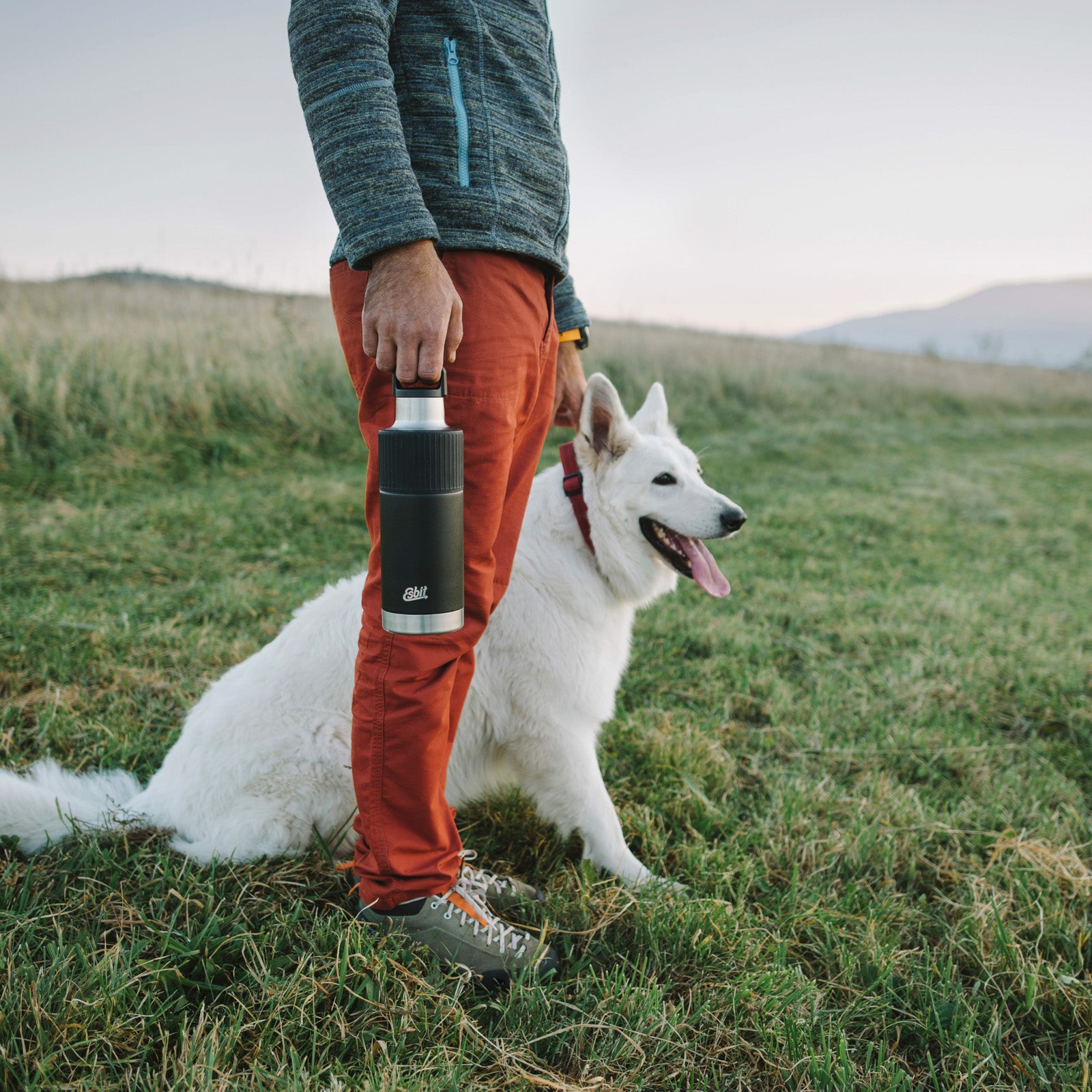 ESBIT thermosfles thermoskan Sculptor drinkfles thermosfles kan 1 l