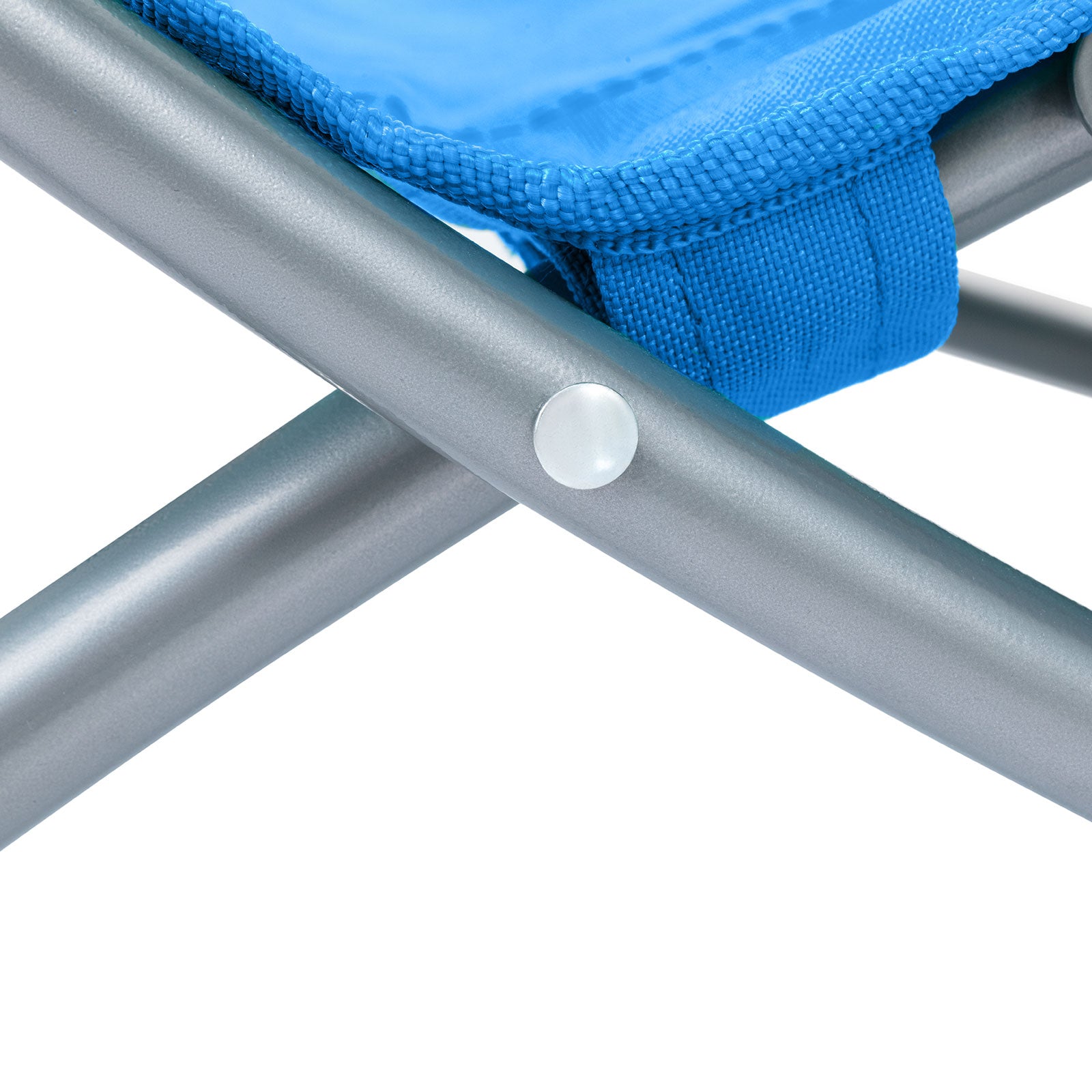 Chaise longue de plage pliante à dossier haut KINGCAMP, chaise de camping basse, 136 kg