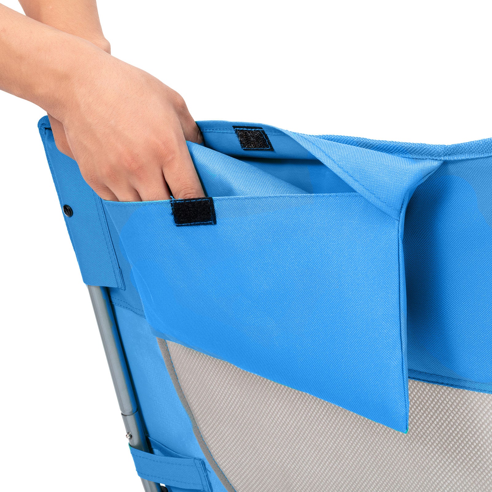 KINGCAMP Strand Liege Stuhl Hoch Lehne Camping Klapp Falt Sessel Niedrig 136 kg