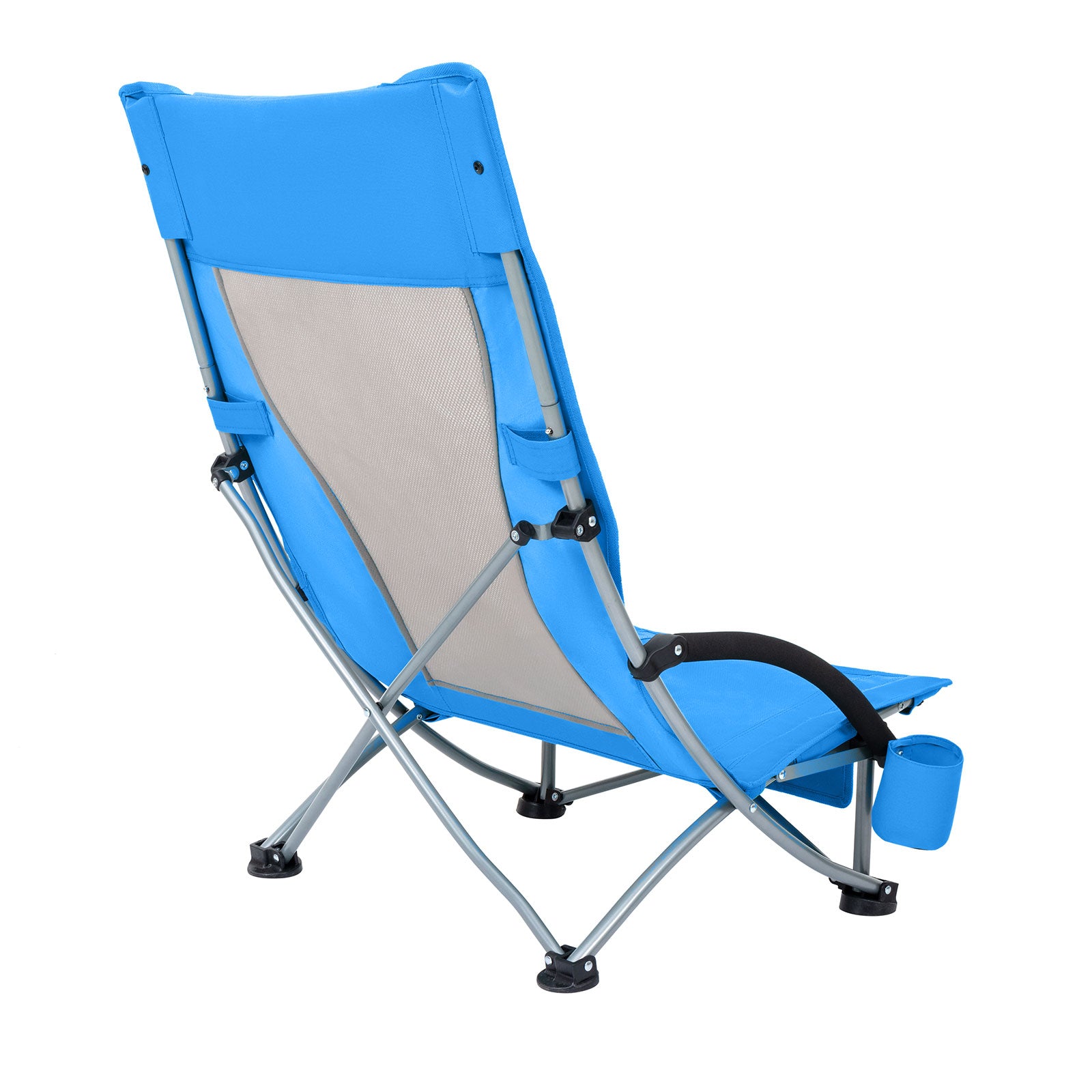 KINGCAMP Beach Lounger Chair High Back Camping Folding Chair Low 136 kg