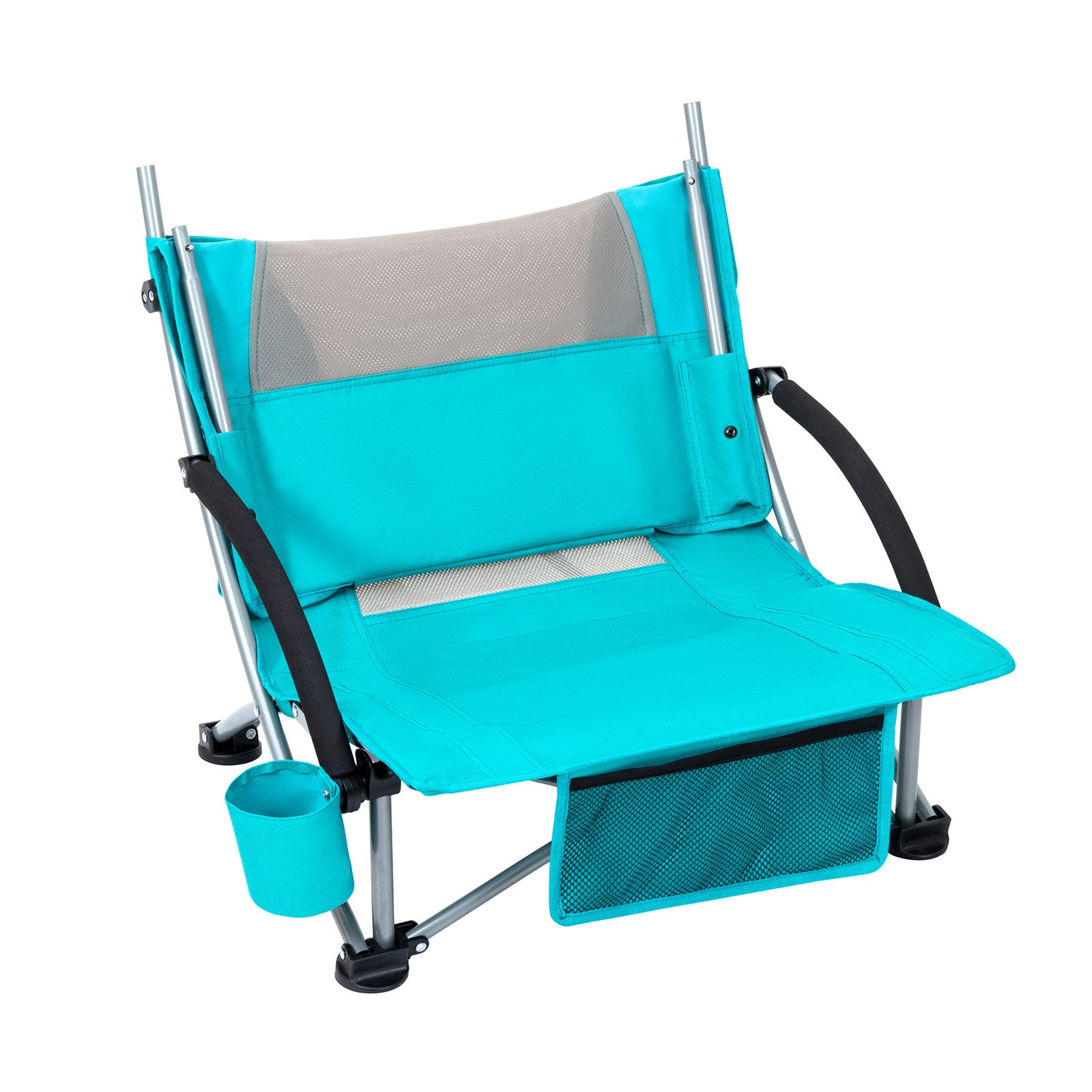 KINGCAMP Beach Lounger Chair High Back Camping Folding Chair Low 136 kg