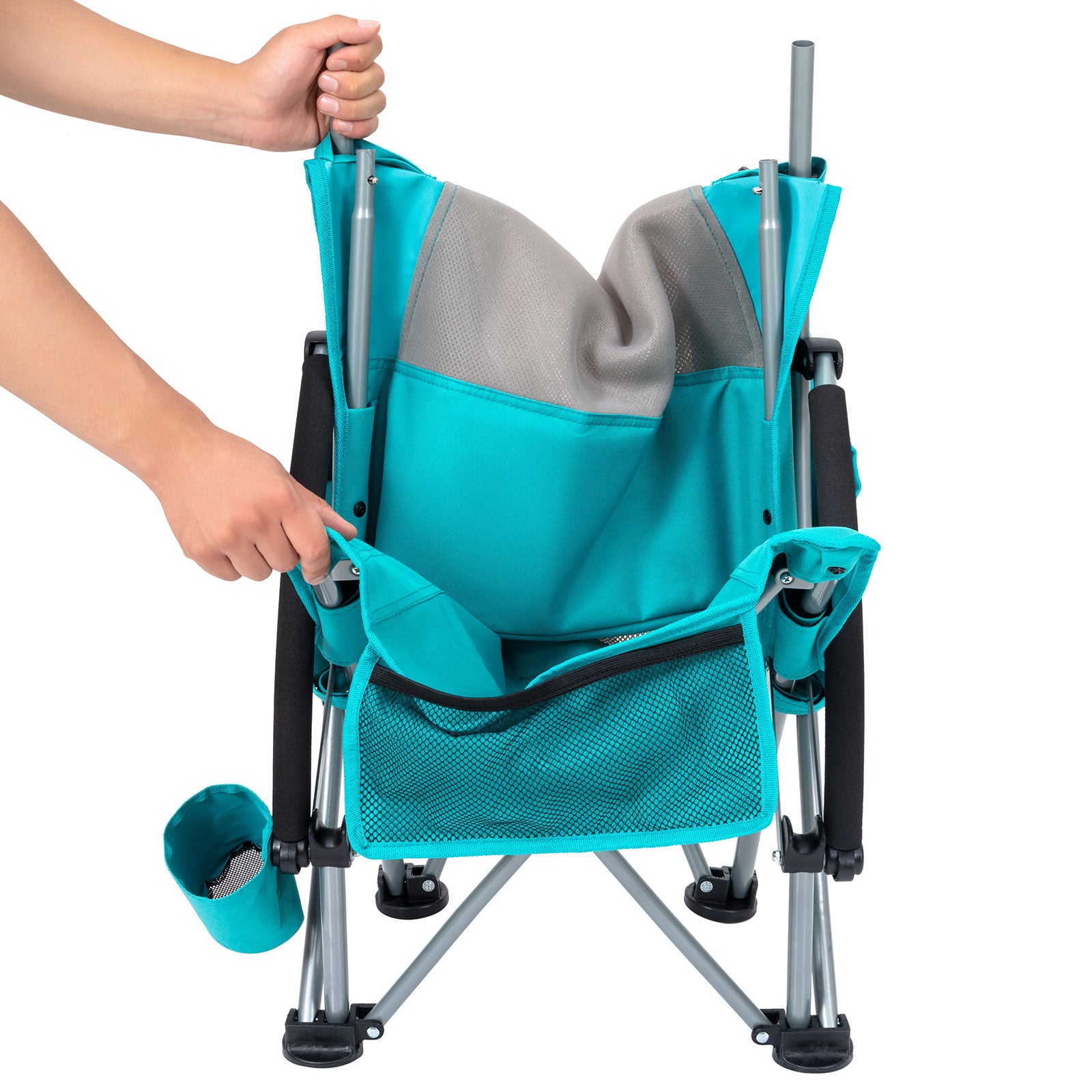 KINGCAMP Strand Liege Stuhl Hoch Lehne Camping Klapp Falt Sessel Niedrig 136 kg