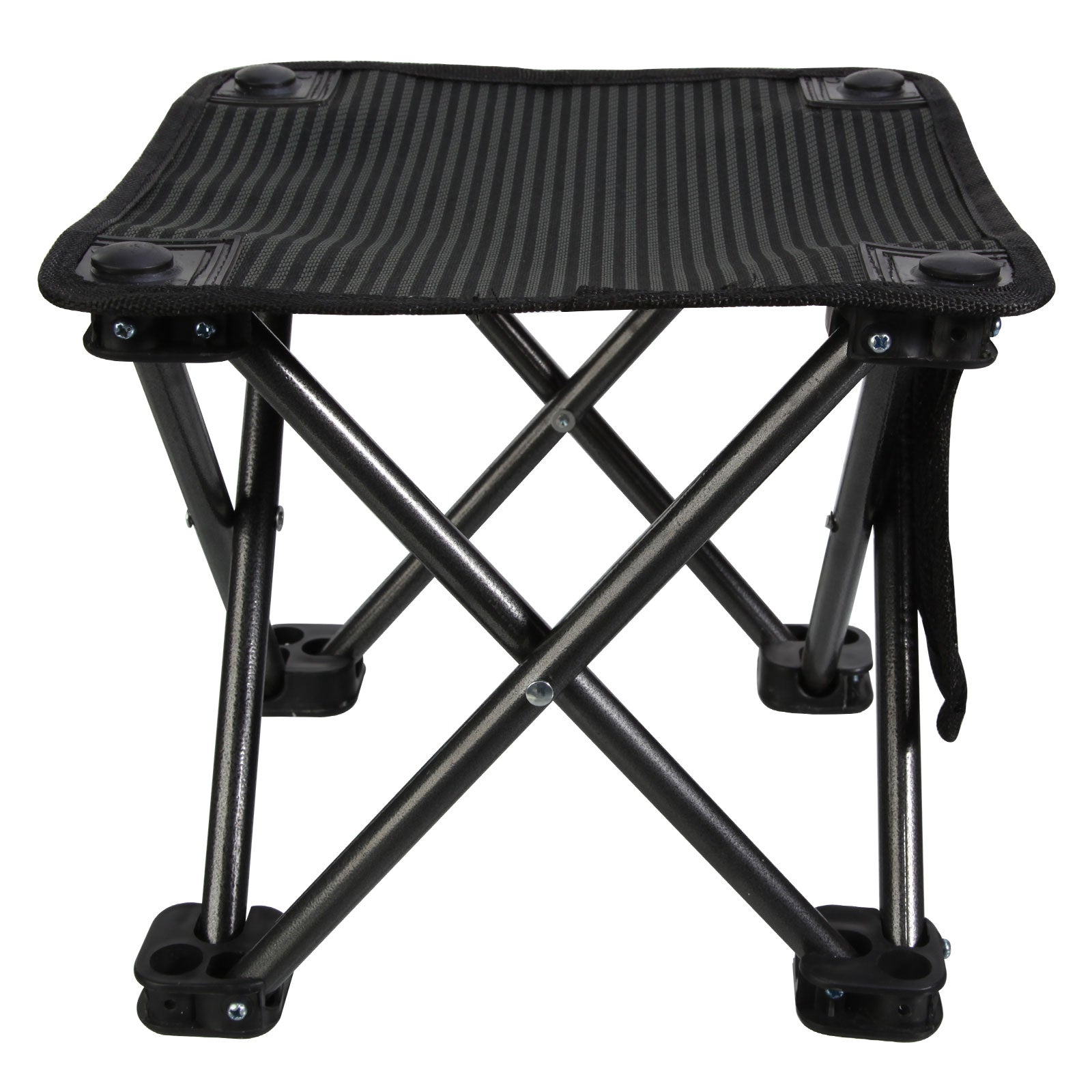 Tabouret pliant KINGCAMP Mini Tabouret pliant Siège de pêche de camping Acier 650 g Léger 150 kg