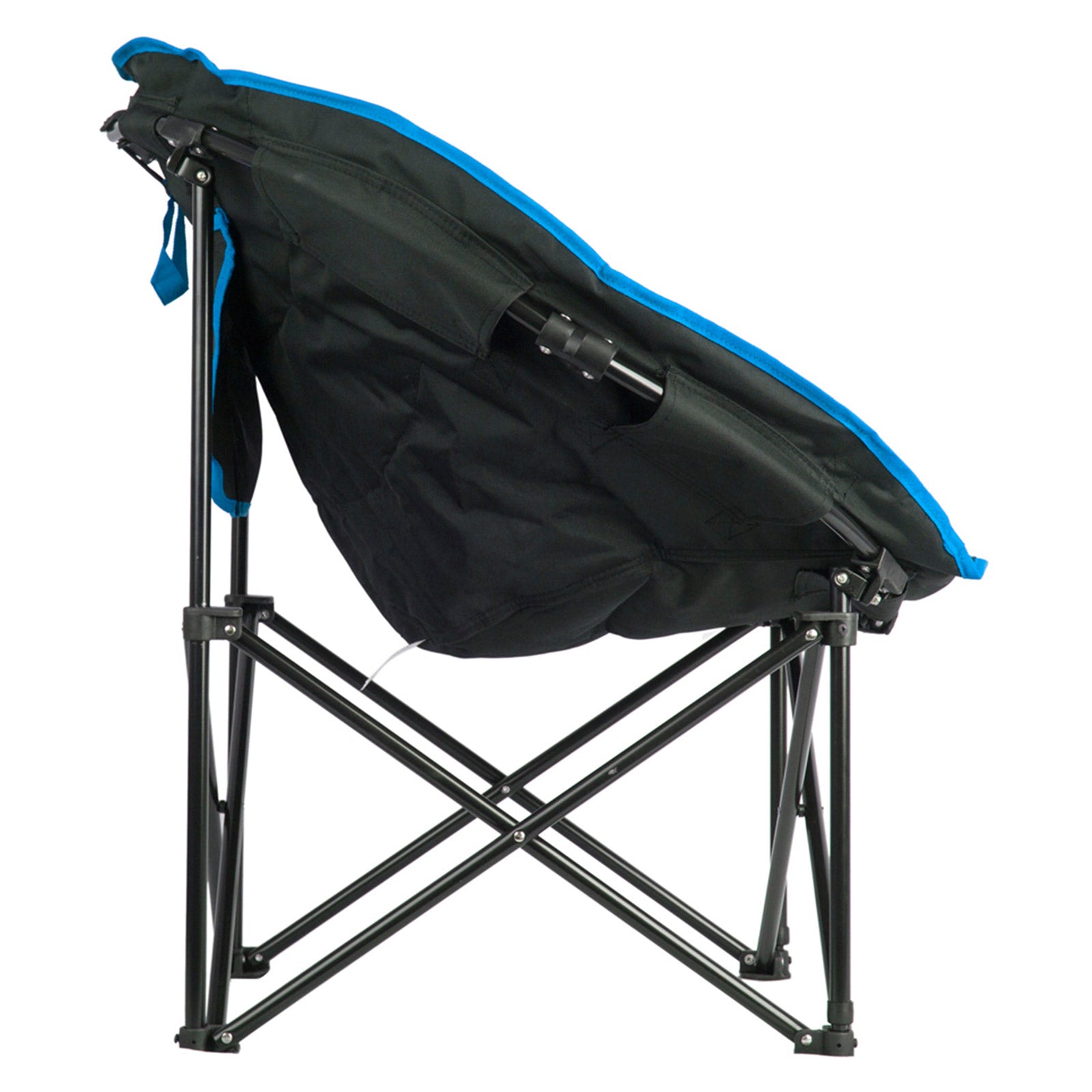 Chaise pliante de camping KINGCAMP MoonChair L, fauteuil pliant pour jardin, pêche, extérieur, 120 kg