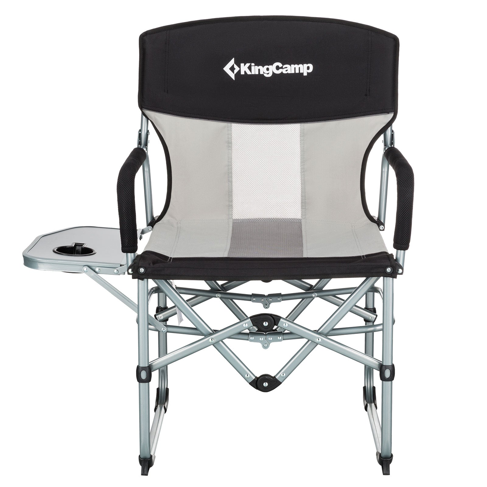 KINGCAMP Camping Folding Chair Director Folding Armchair Garden Outdoor Armrest 136 kg