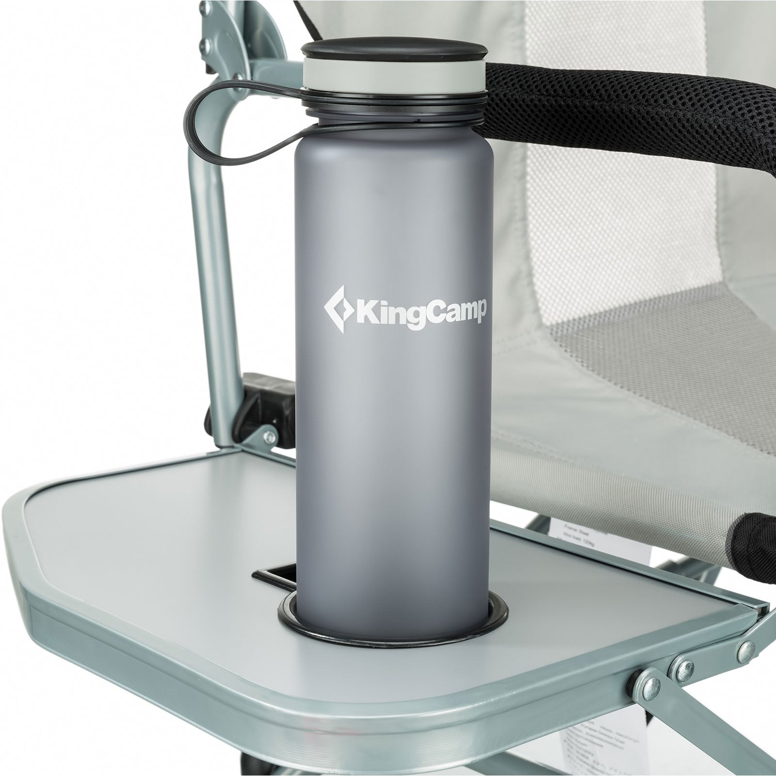 KINGCAMP Camping Falt Stuhl Director Klapp Sessel Garten Outdoor Armlehne 136 kg
