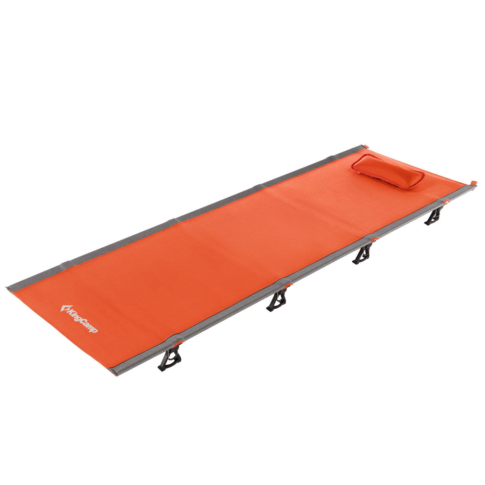 KINGCAMP Alu Field Bed XL Outdoor Click Folding Bed Camping Lounger Lightweight 190x64 cm