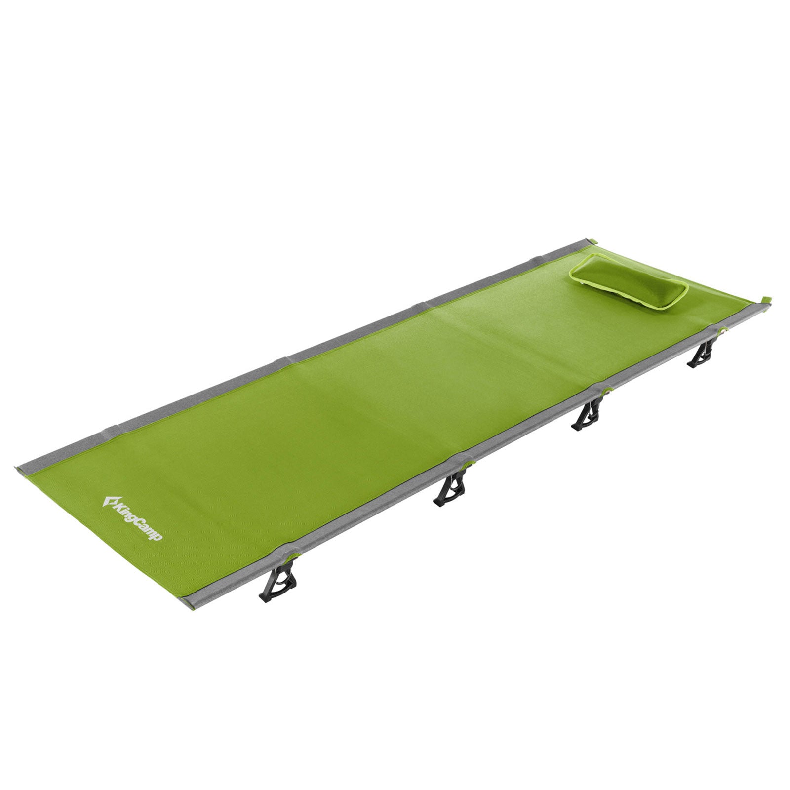 KINGCAMP Alu Field Bed XL Outdoor Click Folding Bed Camping Lounger Lightweight 190x64 cm