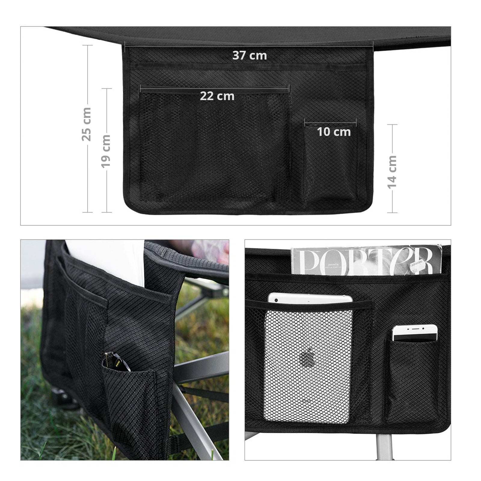 KINGCAMP Feldbett XL Outdoor Camping Liege Gäste Klappbett Stahl 208x75cm 200kg