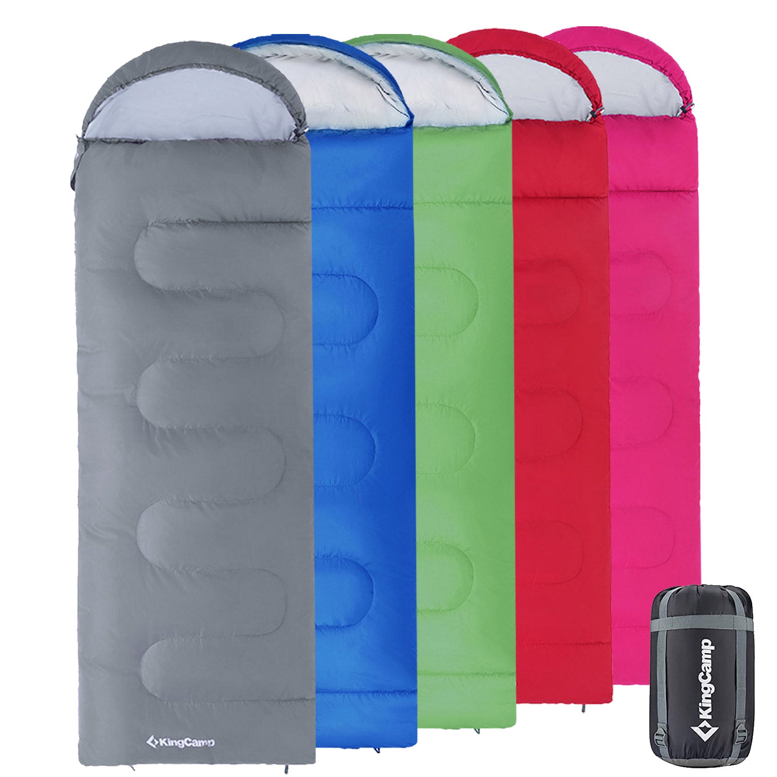 KINGCAMP Oasis 250 Kinder Decken Schlafsack Sommer Camping 1,40 m Lang & Breit