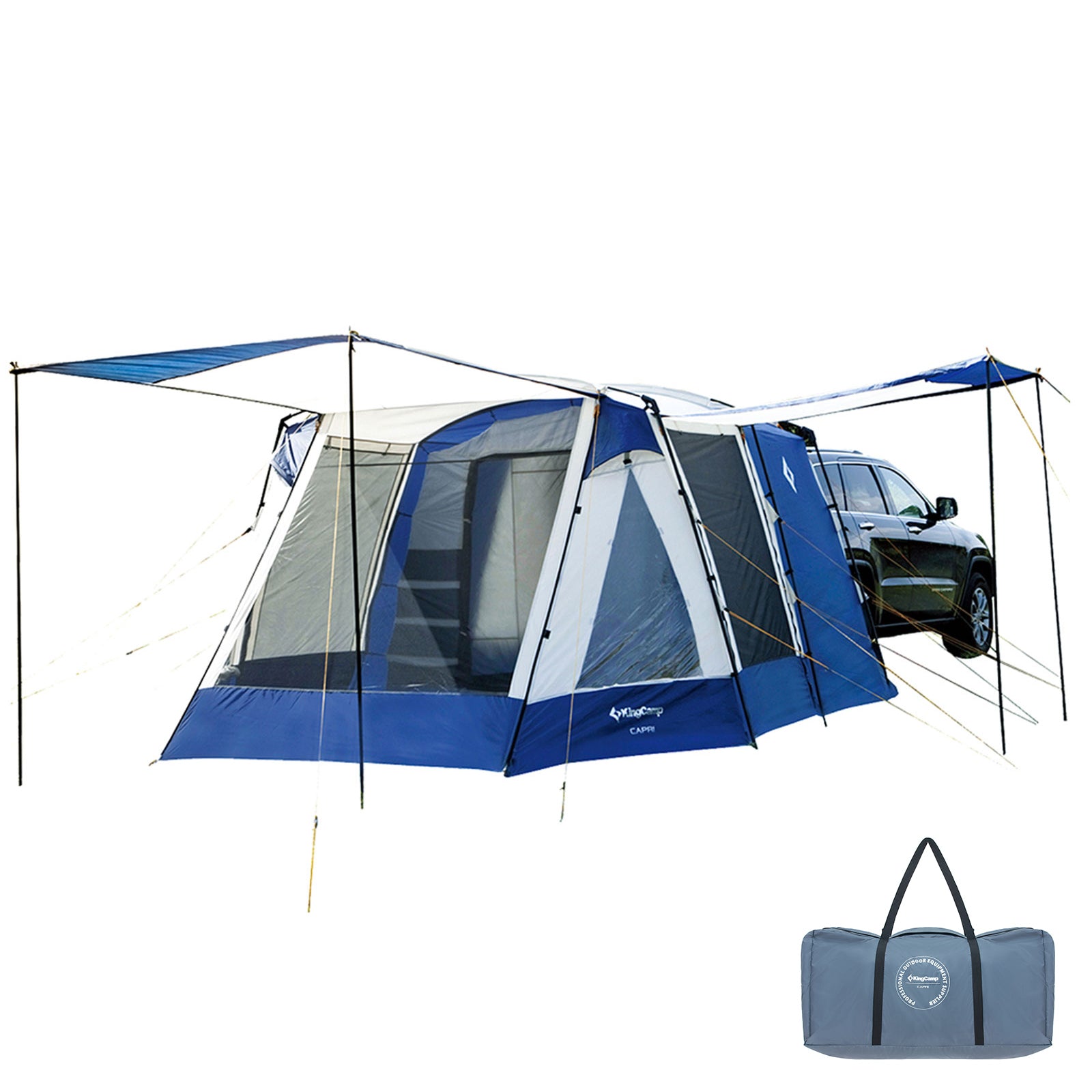 vw bus camping zelt KINGCAMP Buszelt Capri Heckzelt VW Bus Vor Zelt SUV Van Camping Vorrau