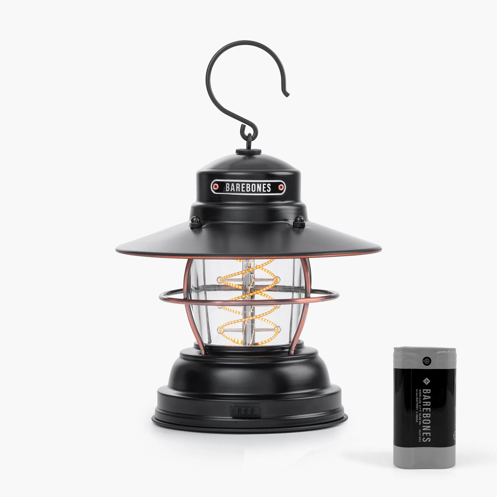 BAREBONES Camping Lantern Outpost Lantern Retro Lamp Dimmable Steel USB Battery LED