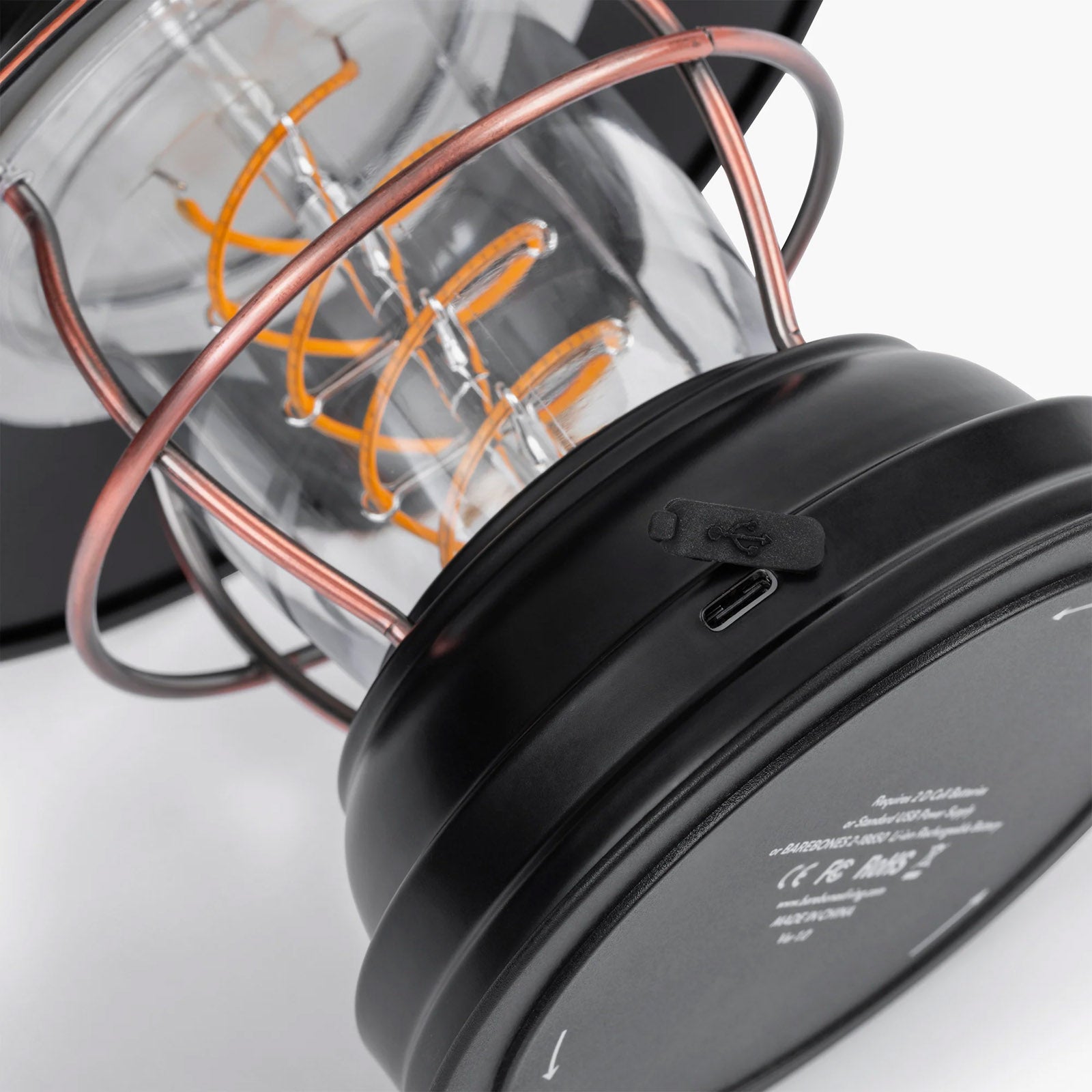 BAREBONES Camping Lantern Outpost Lantern Retro Lamp Dimmable Steel USB Battery LED