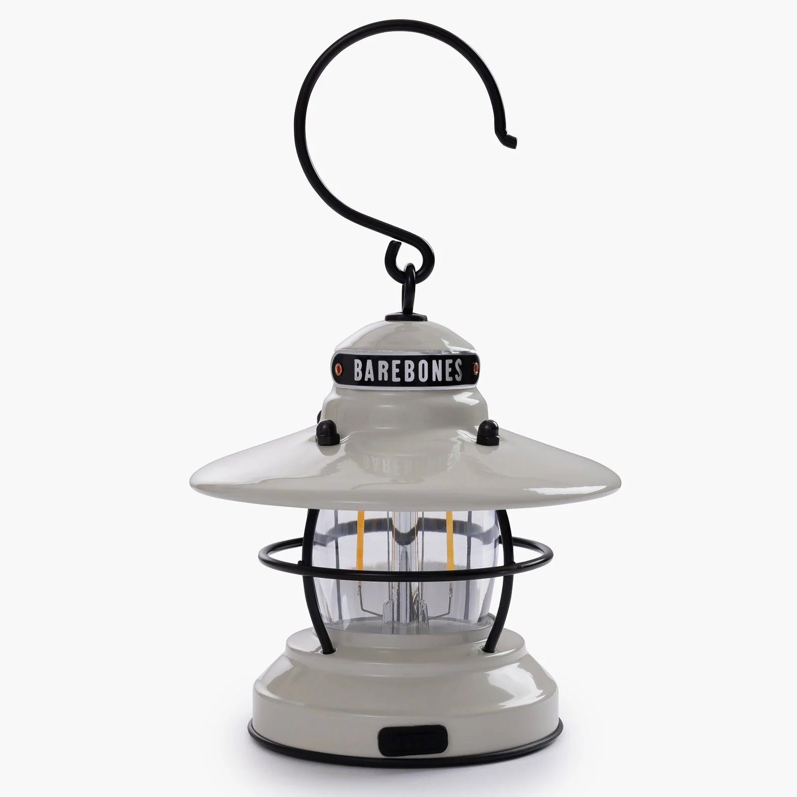 Lanterne de camping Barebones Edison Mini lampe rétro à intensité variable en acier USB à piles LED
