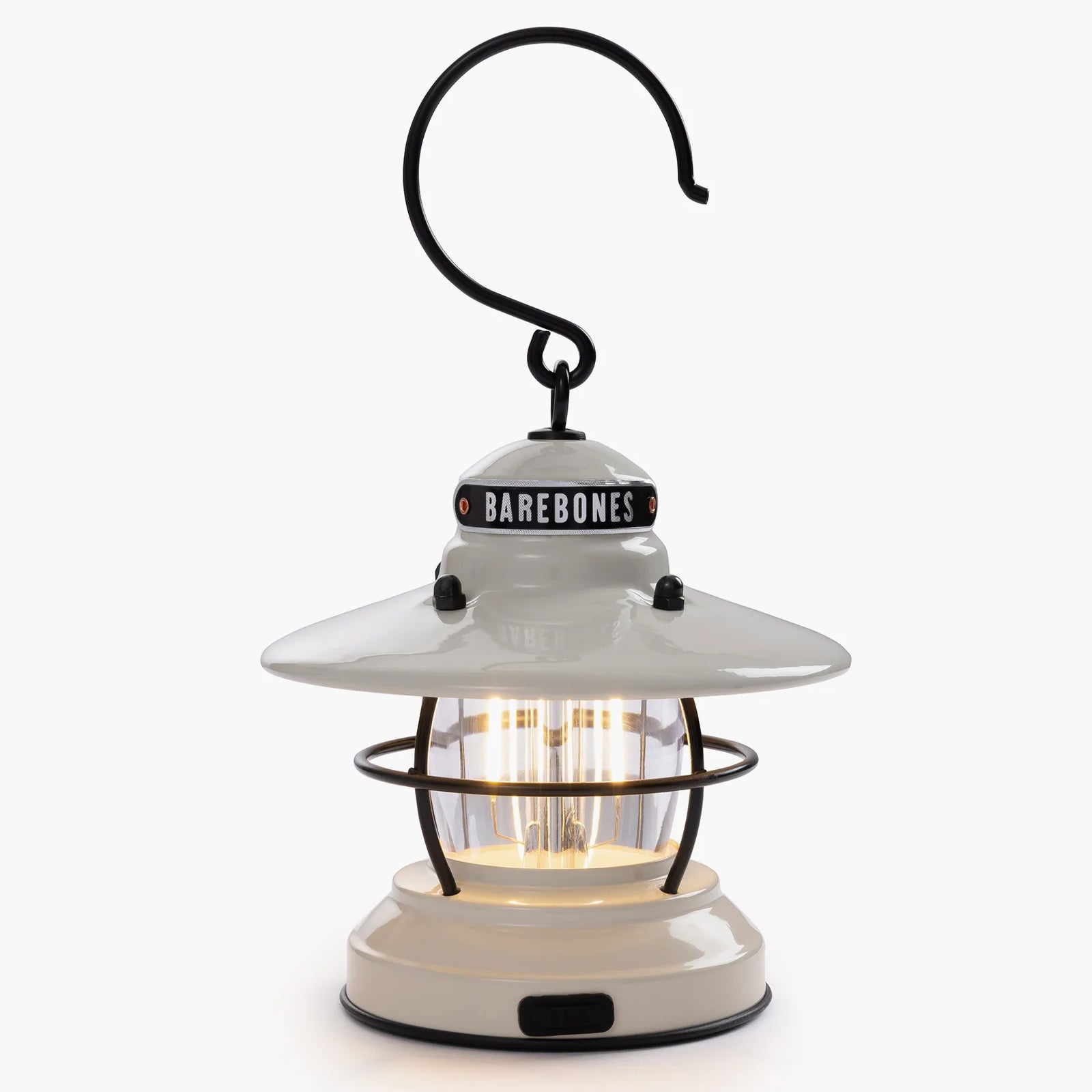 Lanterne de camping Barebones Edison Mini lampe rétro à intensité variable en acier USB à piles LED