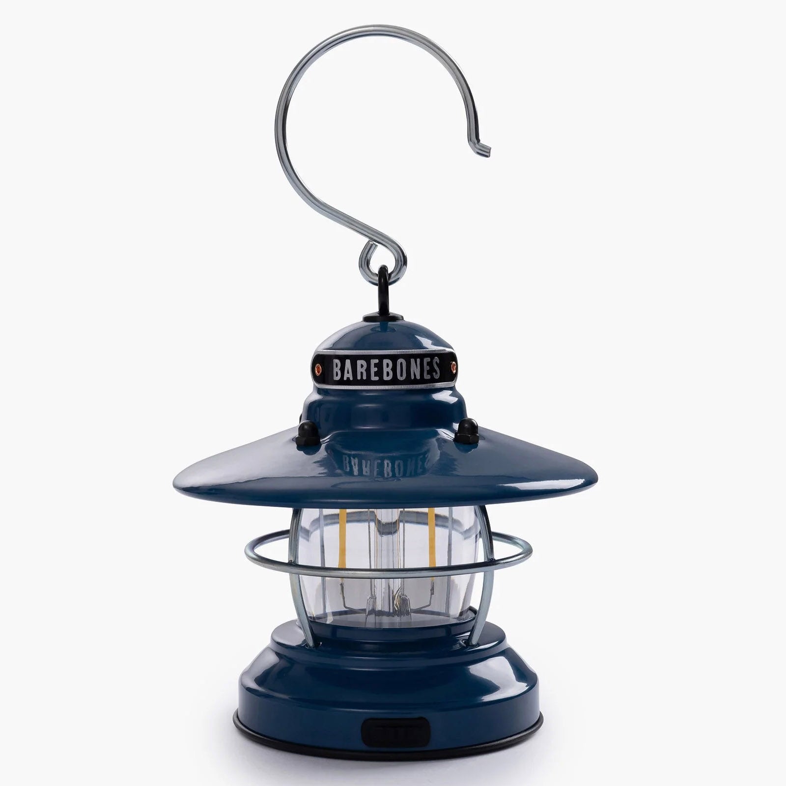 Lanterne de camping Barebones Edison Mini lampe rétro à intensité variable en acier USB à piles LED