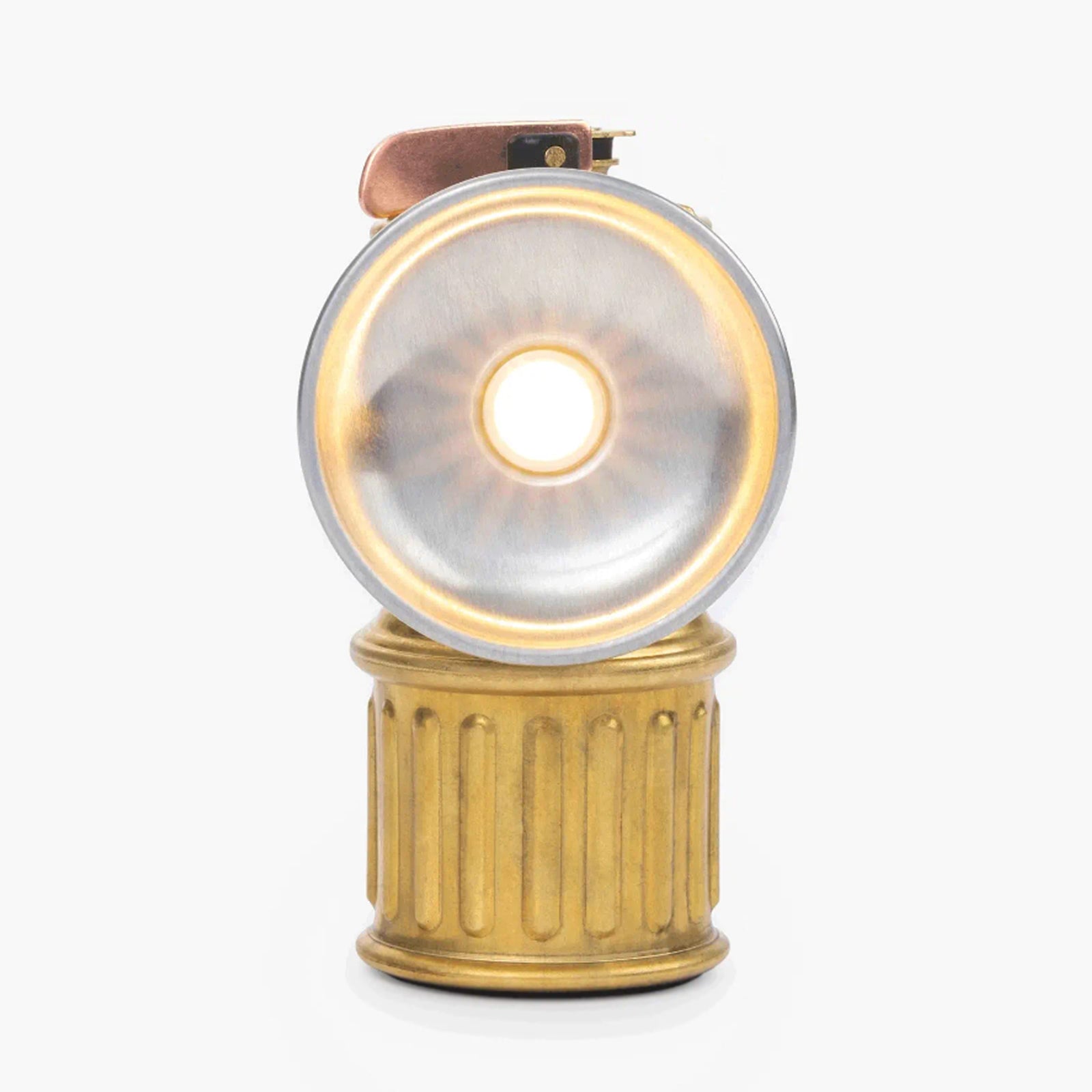 Lanterne de camping BAREBONES « Miners Lantern » Mini lampe rétro à intensité réglable, batterie USB, LED