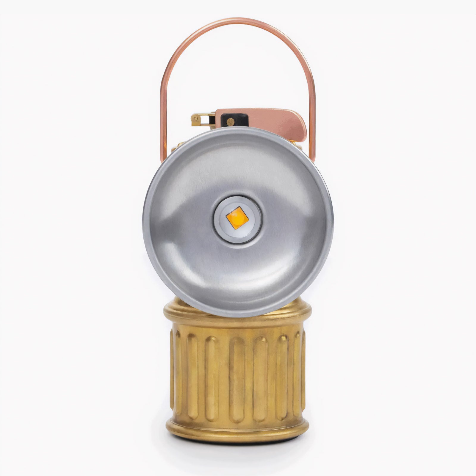 Lanterne de camping BAREBONES « Miners Lantern » Mini lampe rétro à intensité réglable, batterie USB, LED