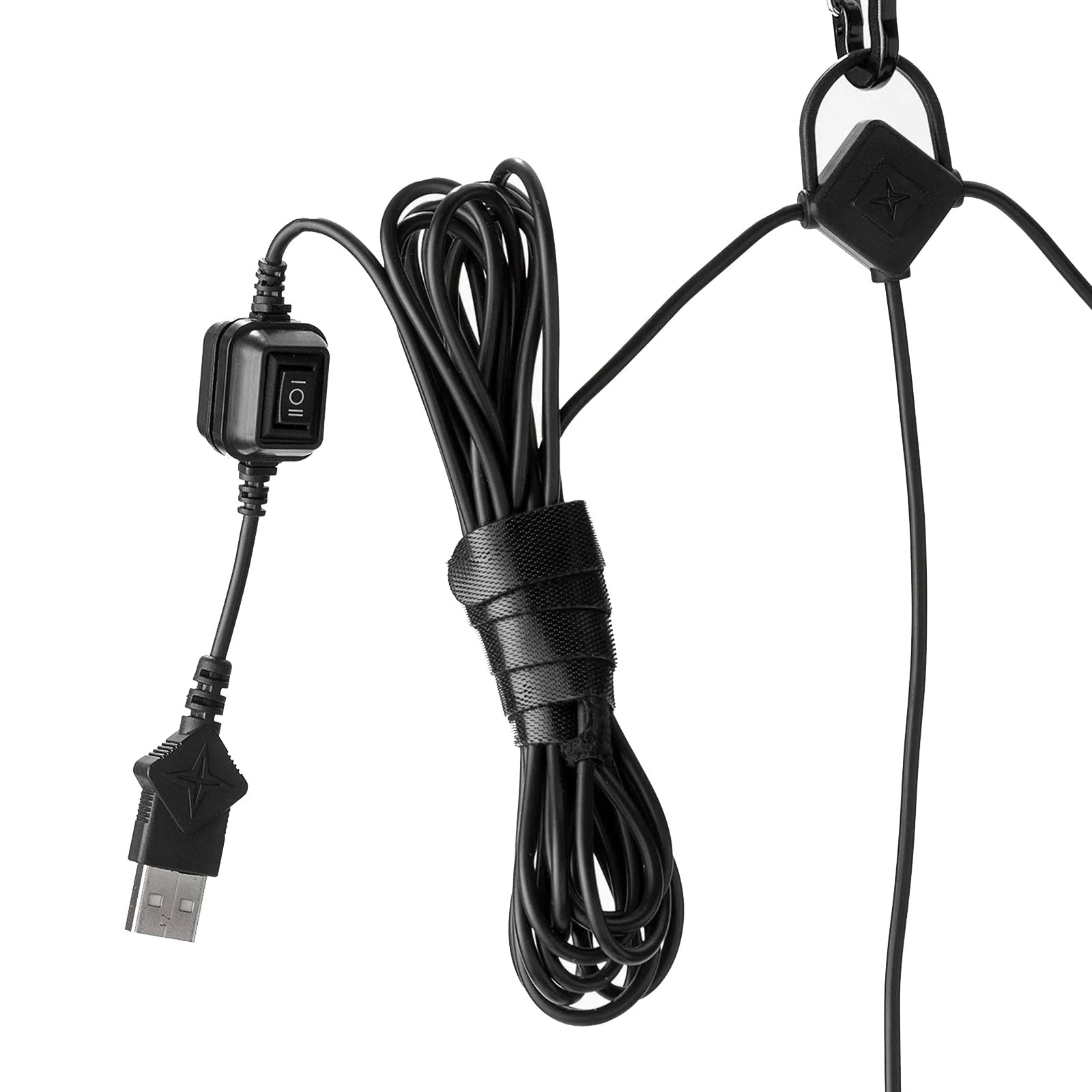 BAREBONES Lampe de camping Edison String, suspension rétro, intensité réglable, acier, USB, LED