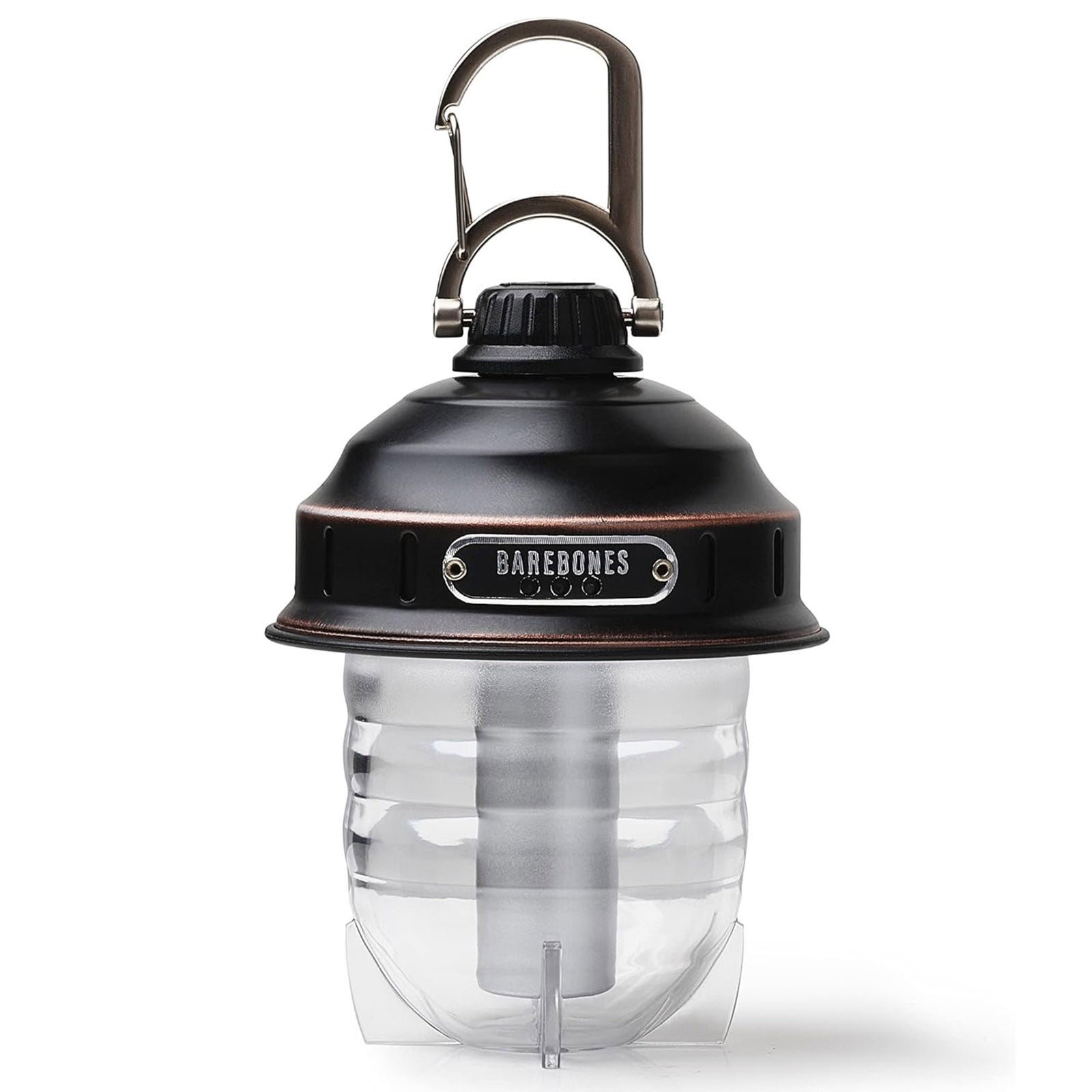 BAREBONES Camping Lantern Beacon Light Retro Lamp Dimmable Steel USB Battery LED