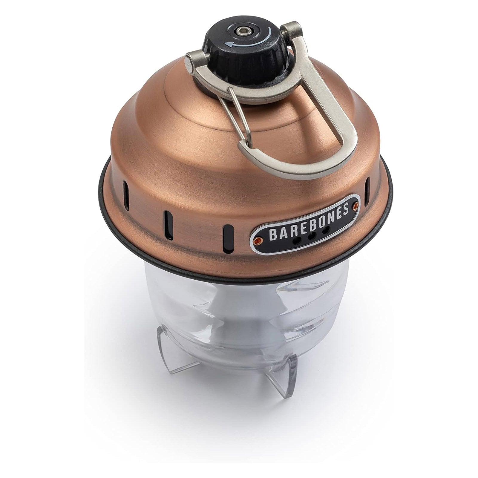 BAREBONES Camping Lantern Beacon Light Retro Lamp Dimmable Steel USB Battery LED