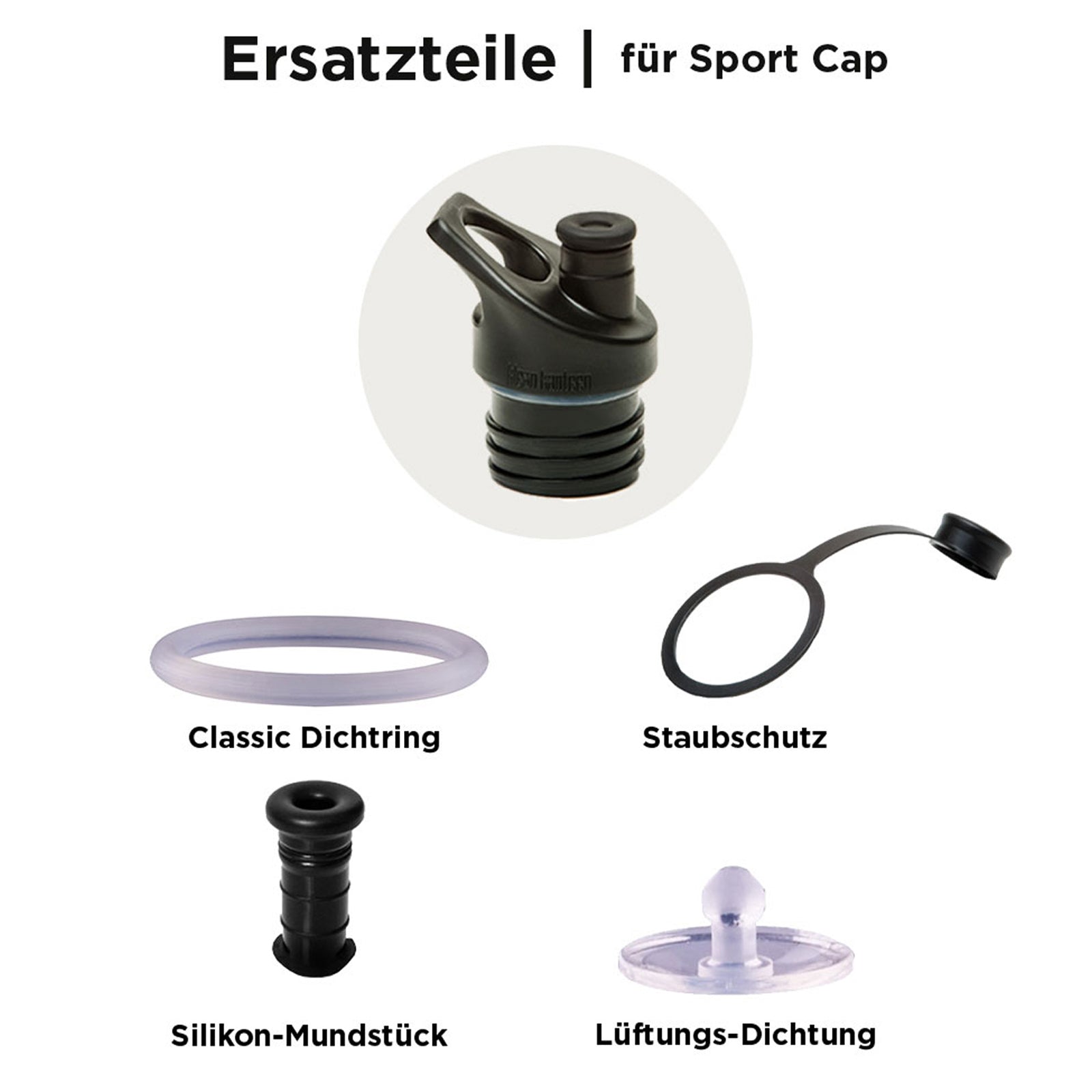 KLEAN KANTEEN Kinder Trinkflasche Kid Classic Sport Cap Weithals Flasche 355ml