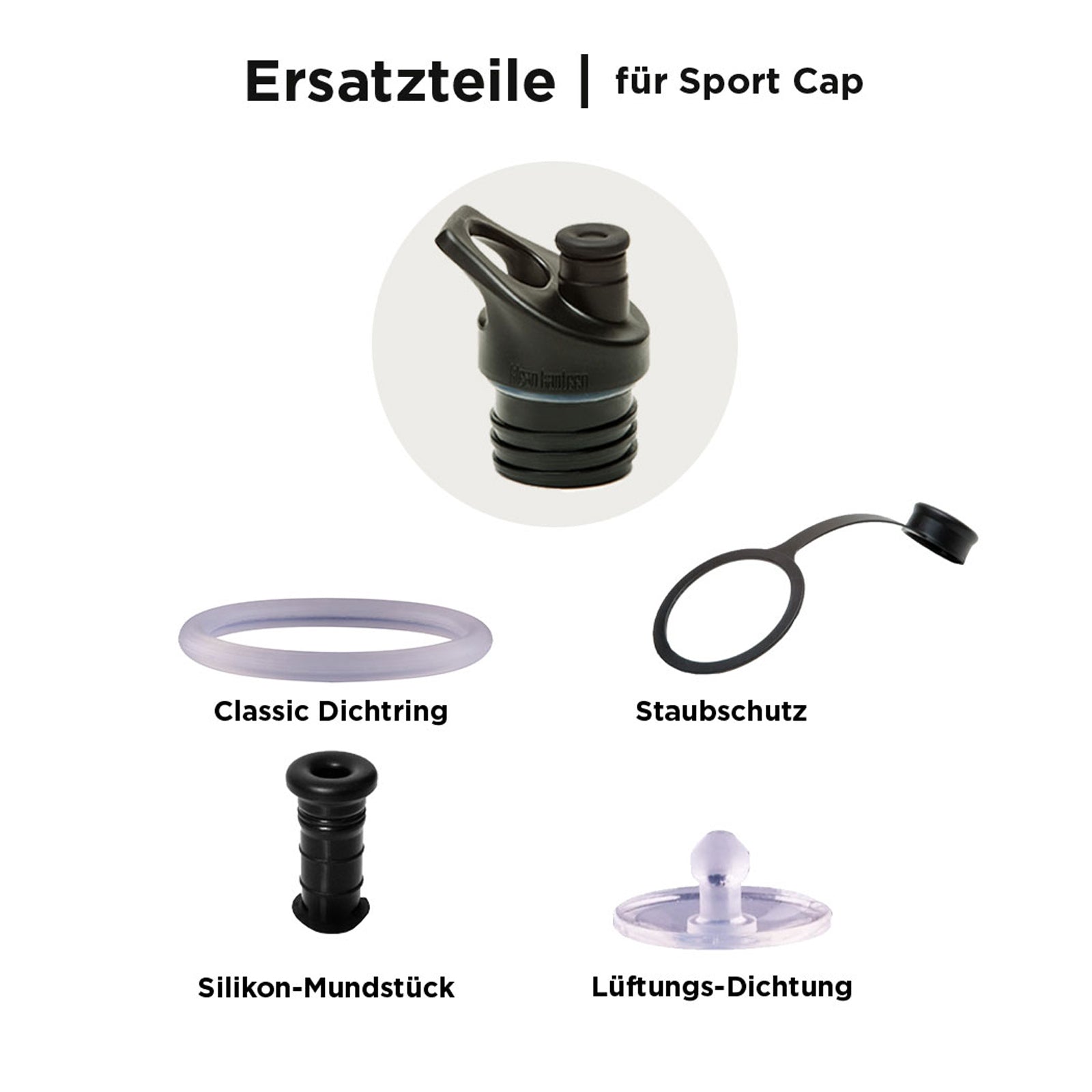 Bouteille d'eau sport KLEAN KANTEEN, bouchon sport classique, goulot large, 532 ml