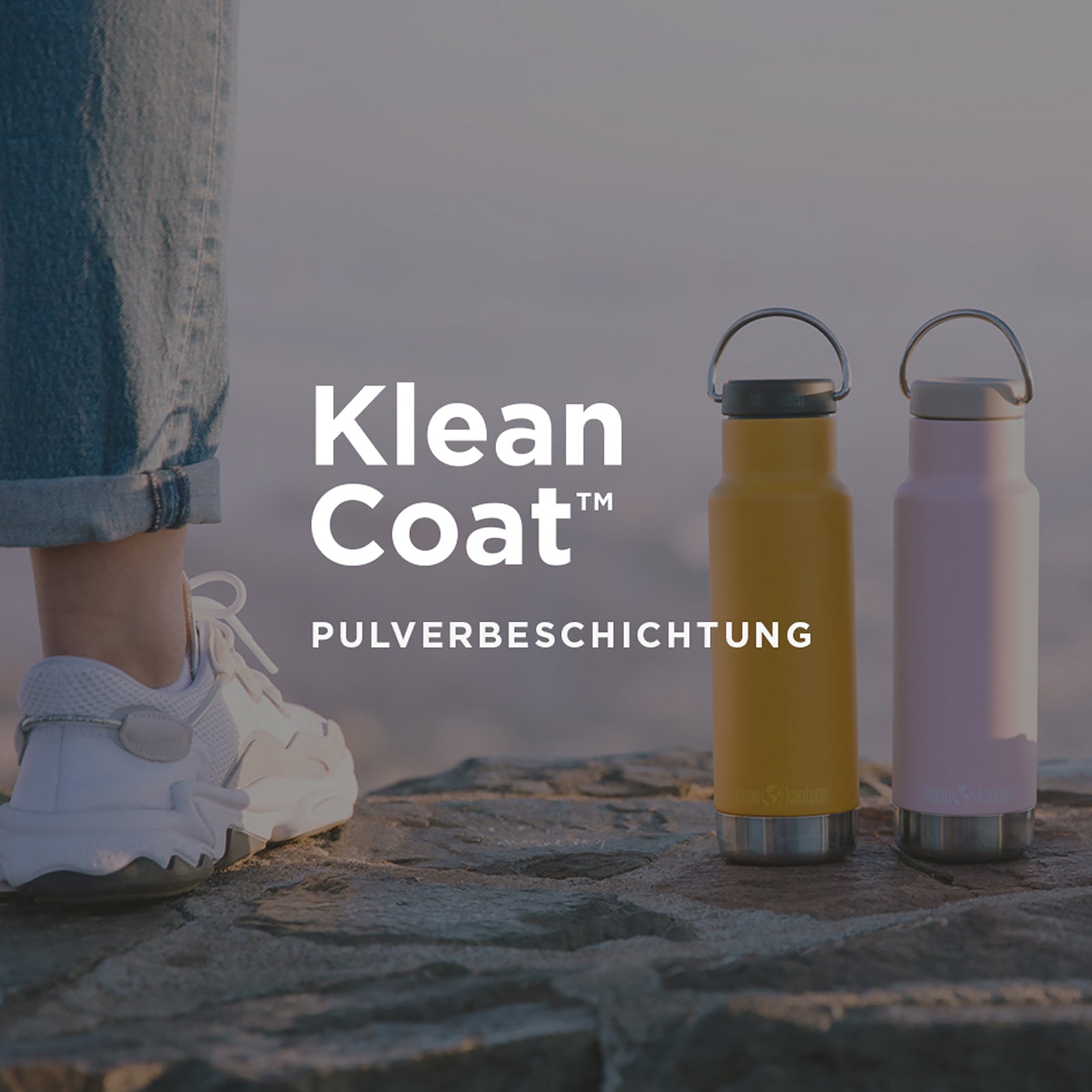 KLEAN KANTEEN Sport Trinkflasche Classic Sport Cap Weithals Wasser Flasche 532ml
