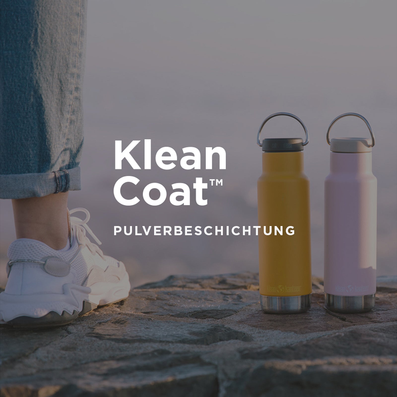 KLEAN KANTEEN Sport Drinking Bottle Classic Sport Cap Wide Neck Water Bottle 800ml