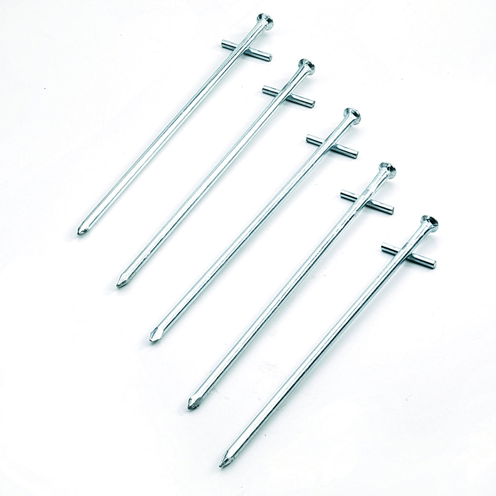10 x piquets de sol pour rocher 23 cm - piquet de tente clou de sol clous en acier galvanisé