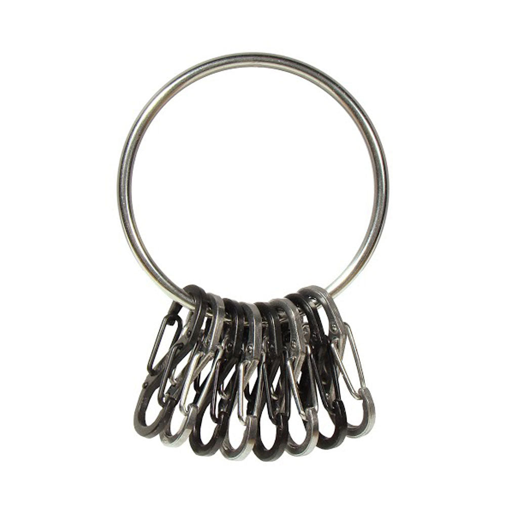NITE IZE BigRing Schlüssel Ring Bund Anhänger Karabiner Schnapp Haken Organizer
