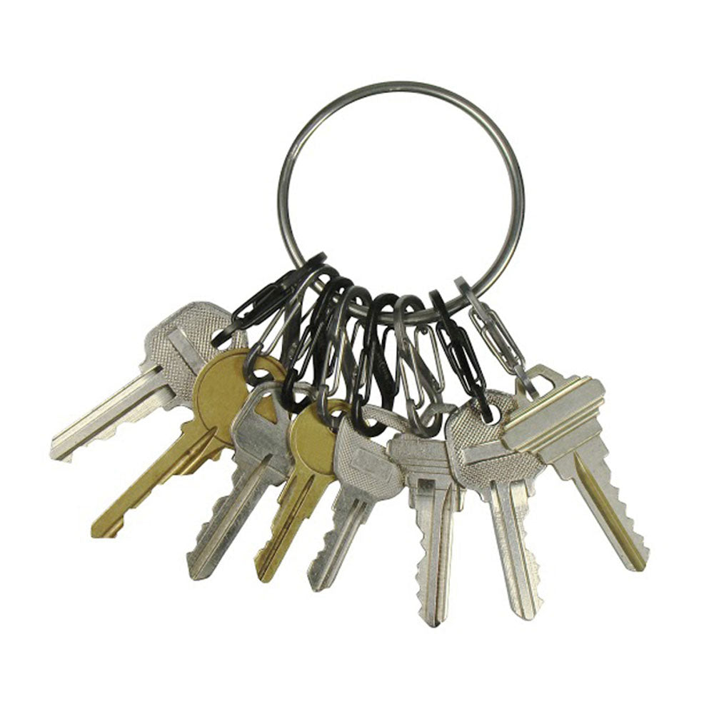 NITE IZE BigRing Schlüssel Ring Bund Anhänger Karabiner Schnapp Haken Organizer