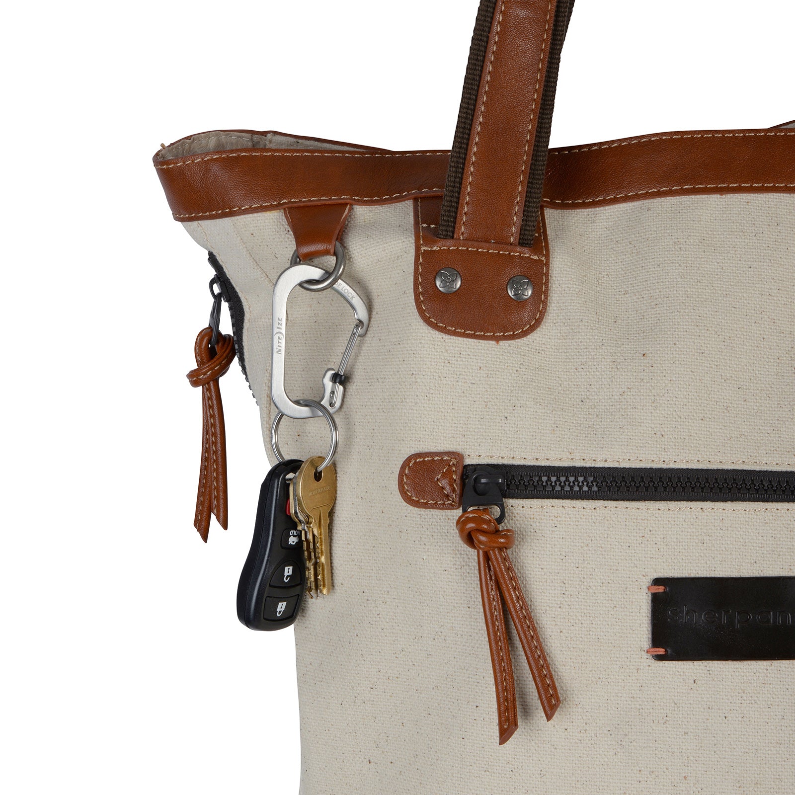 NITE IZE SlideLock Mini mousqueton porte-clés à fermeture à cliquet en acier inoxydable