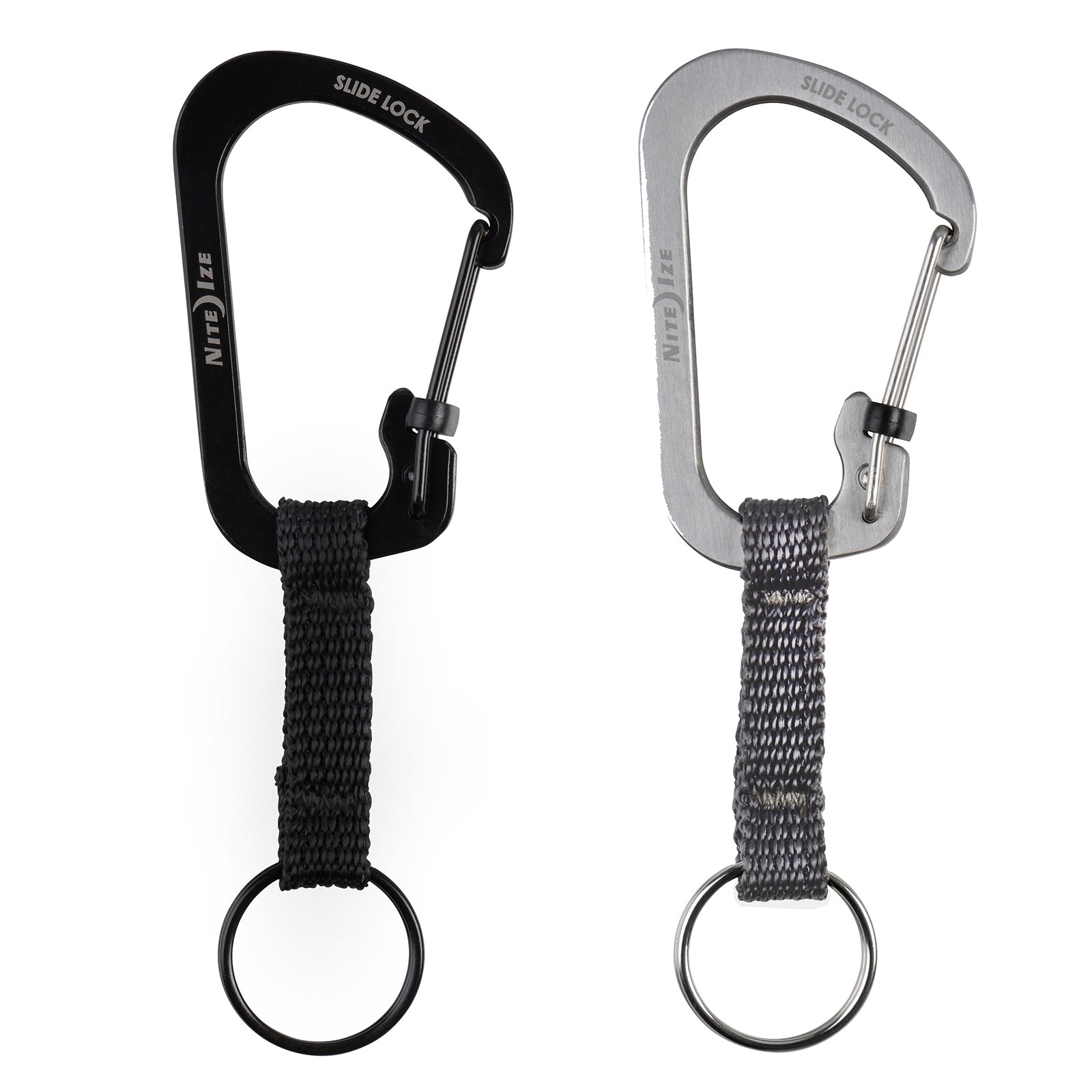 NITE IZE SlideLock Key Ring Mini Karabiner Schlüssel Ring Anhänger Schnapp Haken