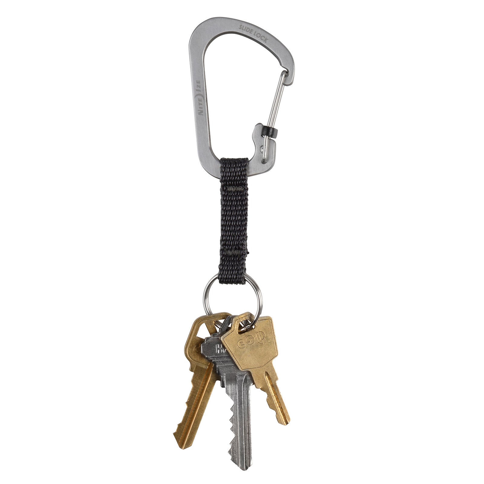 NITE IZE SlideLock Key Ring Mini Karabiner Schlüssel Ring Anhänger Schnapp Haken