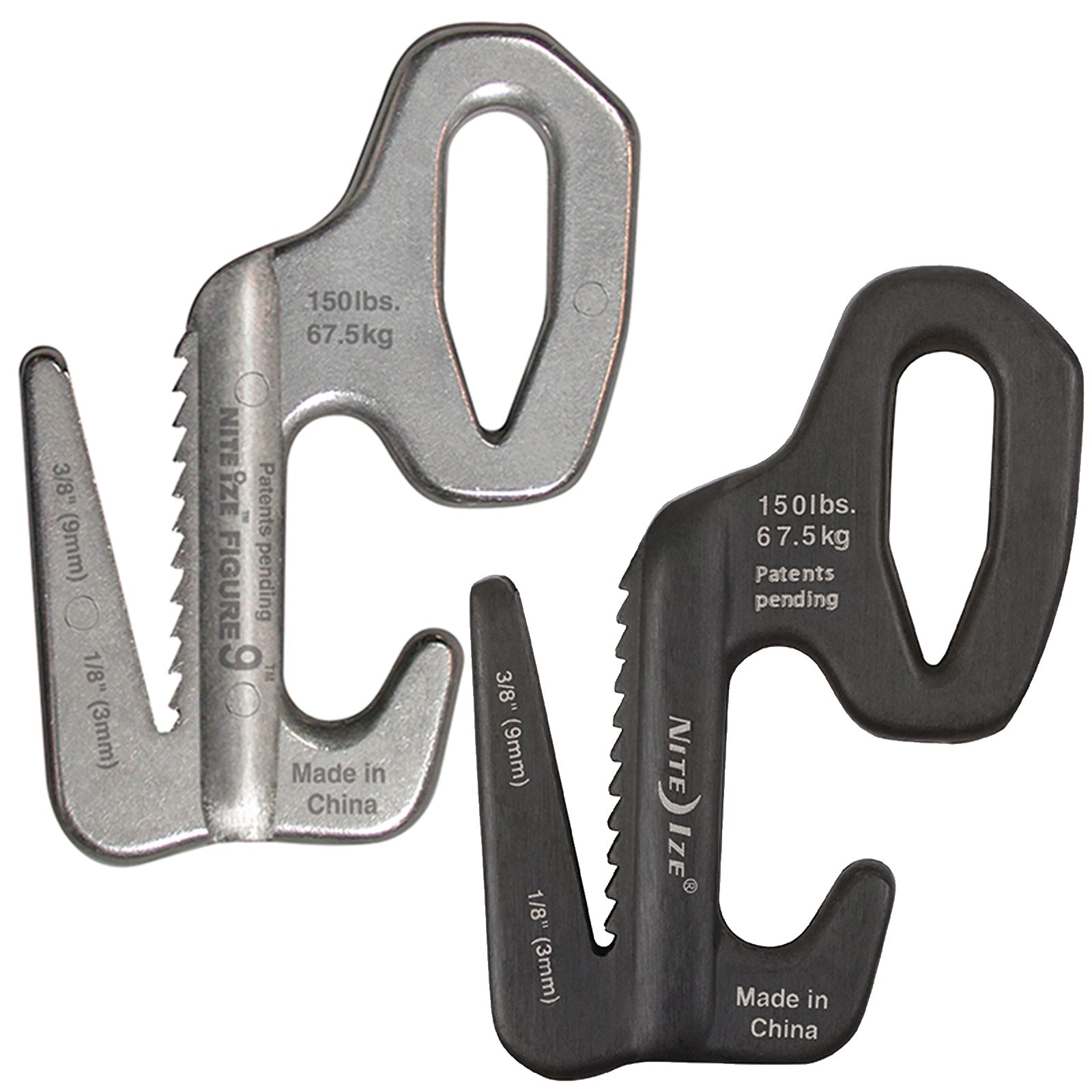 NITE IZE Figure9 L Knotenhilfe Zelt Leine Seil Spanner Karabiner Haken Transport