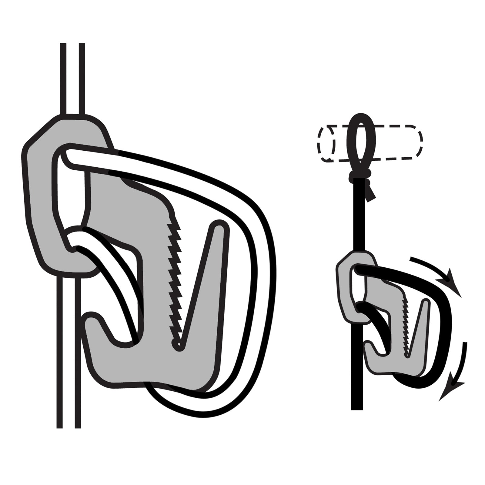 NITE IZE Figure9 L Knotenhilfe Zelt Leine Seil Spanner Karabiner Haken Transport