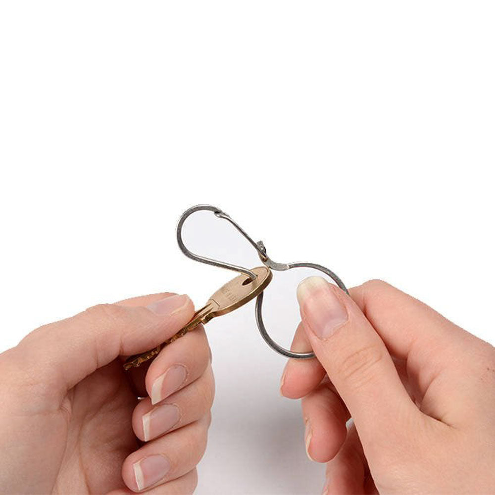 NITE IZE InfiniKey Clip Edelstahl Karabiner Schnapphaken Schlüssel Ring Anhänger
