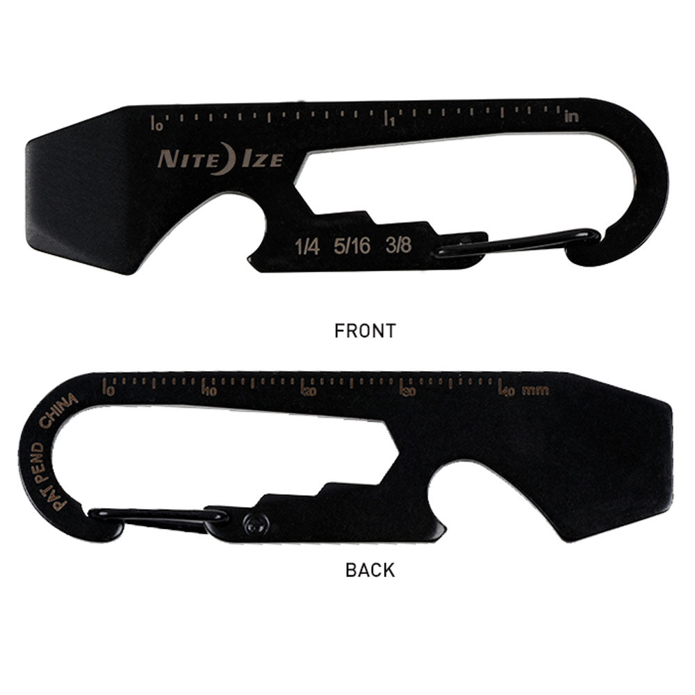 NITE IZE DoohicKey Mini multitool karabijnhaakmes met schroevendraaiers en sleutels