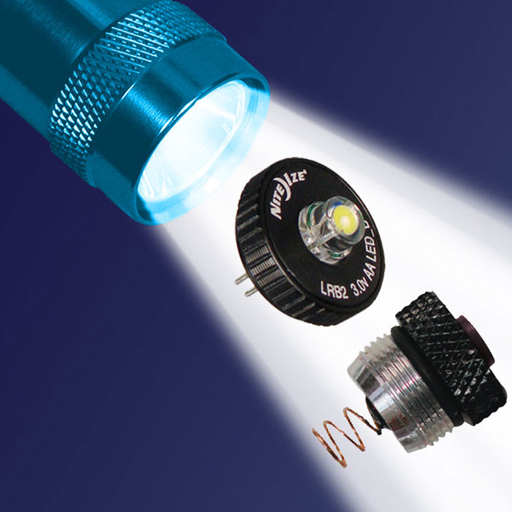 NITE IZE LED Combo Upgrade II Mini Maglite Flashlight 30 Lumen Push Button