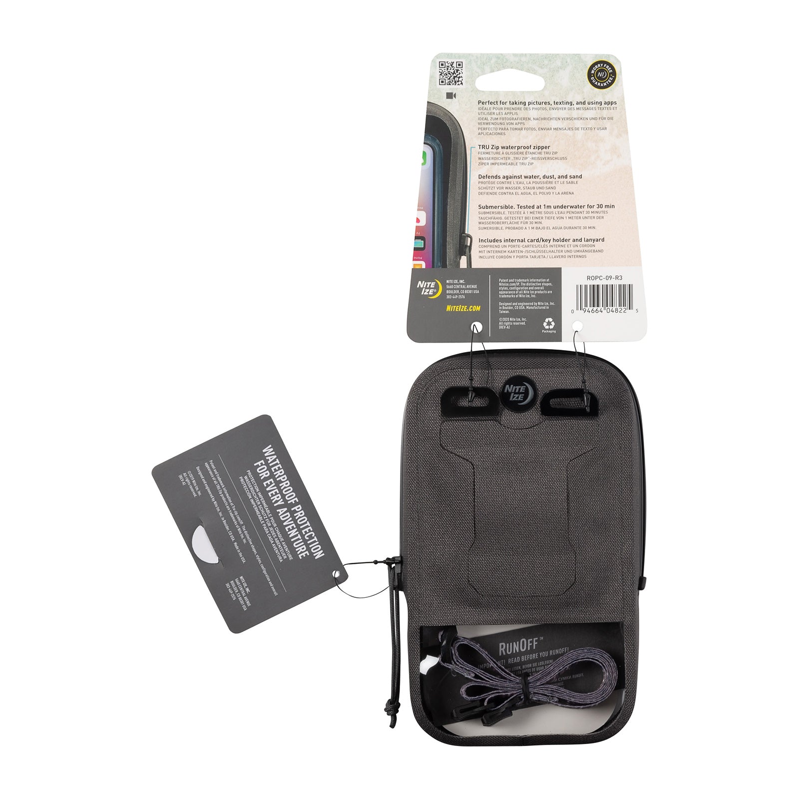 NITE IZE RunOff Wasserdichte Unterwasser Handy Schutz Hülle Tasche Case Cover 7"