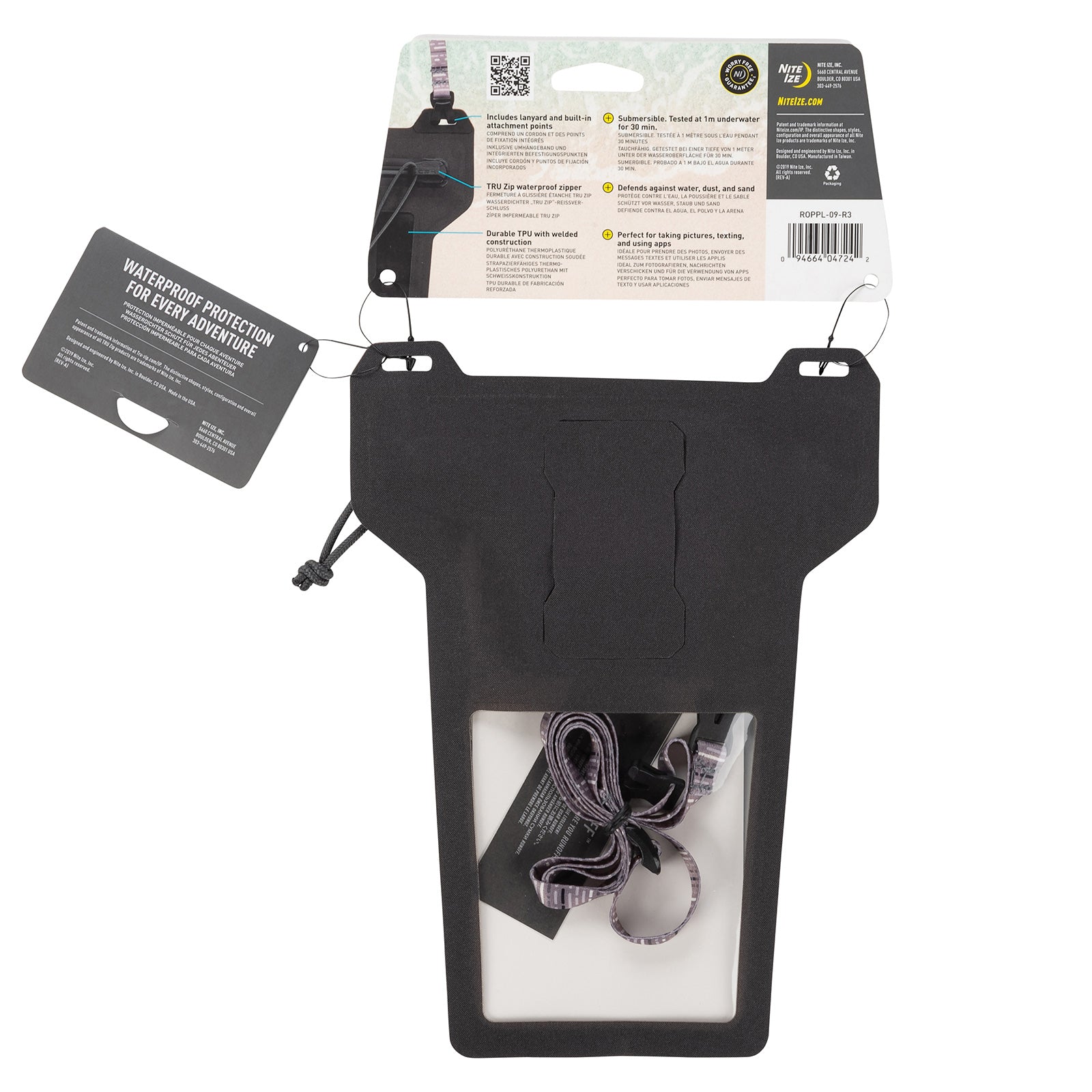 NITE IZE RunOff waterdichte onderwaterhoes voor je mobiel, 7 inch