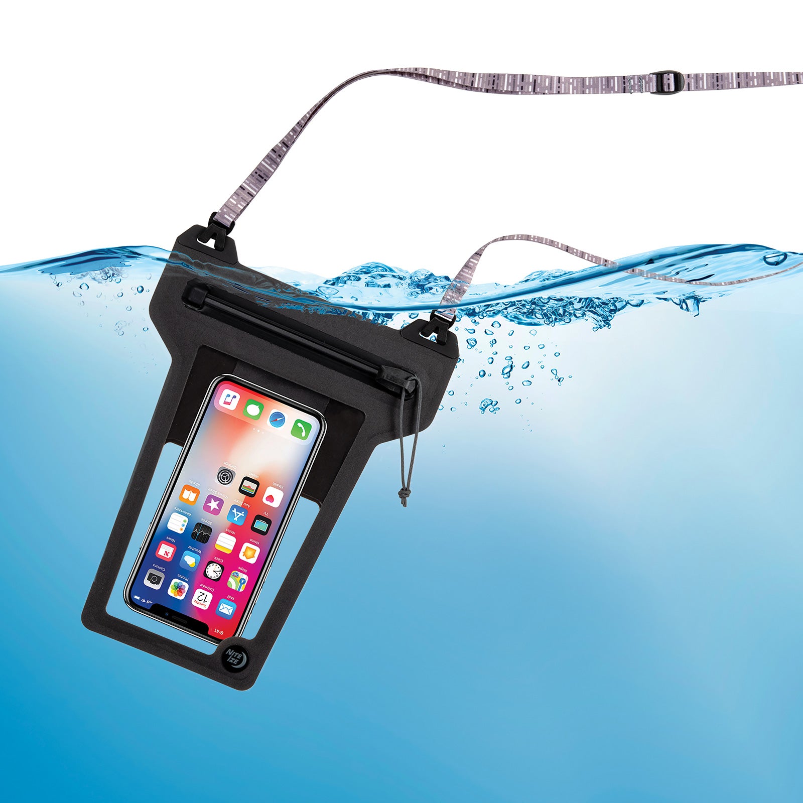 NITE IZE RunOff Waterproof Underwater Cell Phone Protective Case Cover 7"