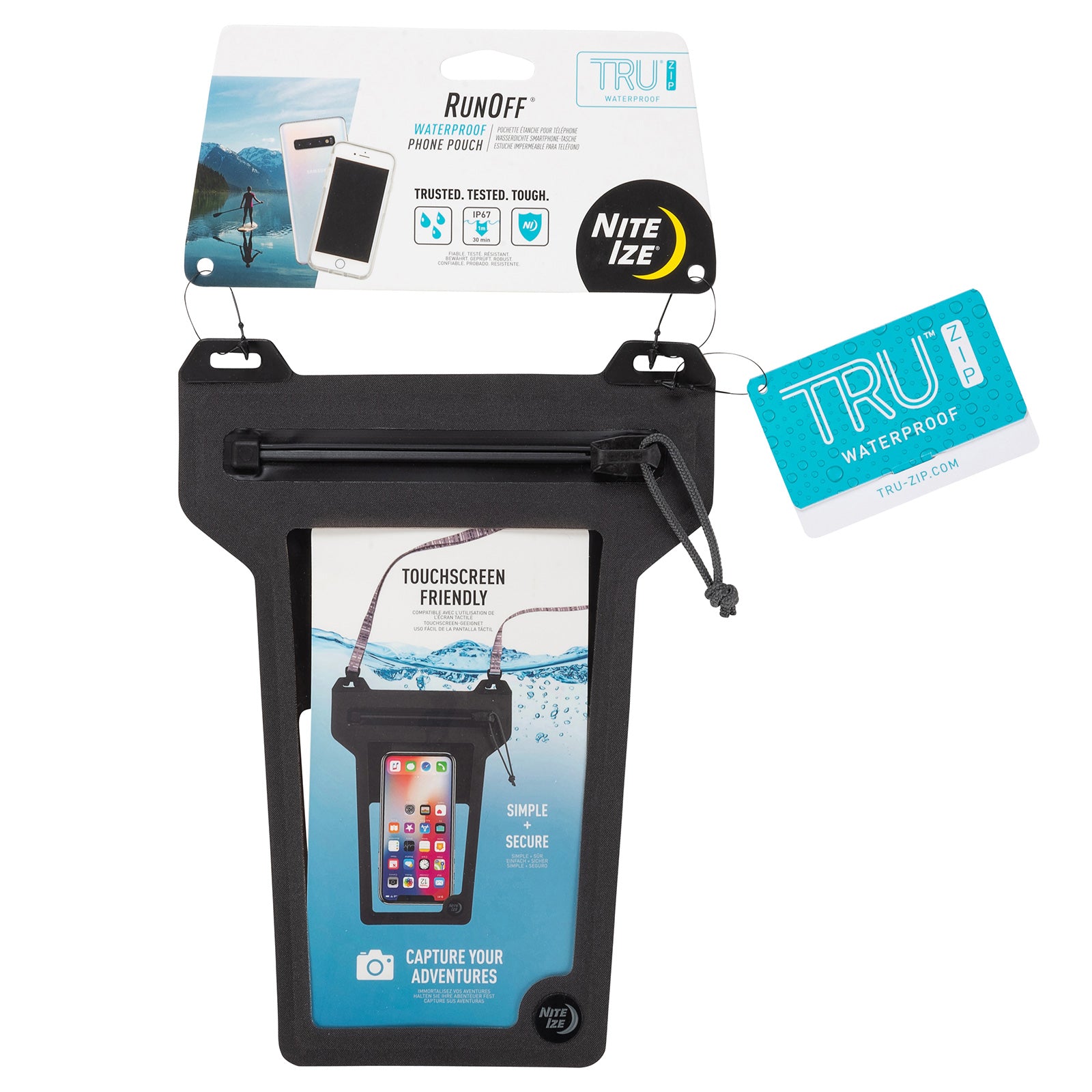 NITE IZE RunOff waterdichte onderwaterhoes voor je mobiel, 7 inch