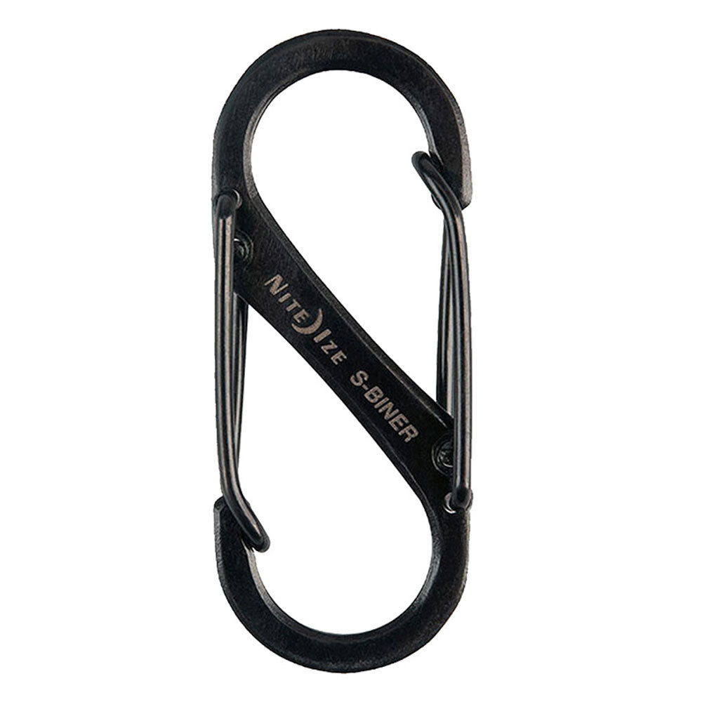 NITE IZE Set van 2 SlideLock S-Biner Mini dubbele karabijnhaken sleutelhangers