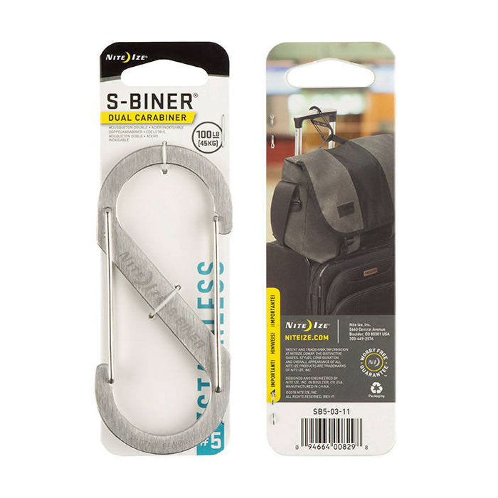 NITE IZE S-Biner Mini Doppelkarabiner Schnapp Haken Karabiner Schlüssel Anhänger