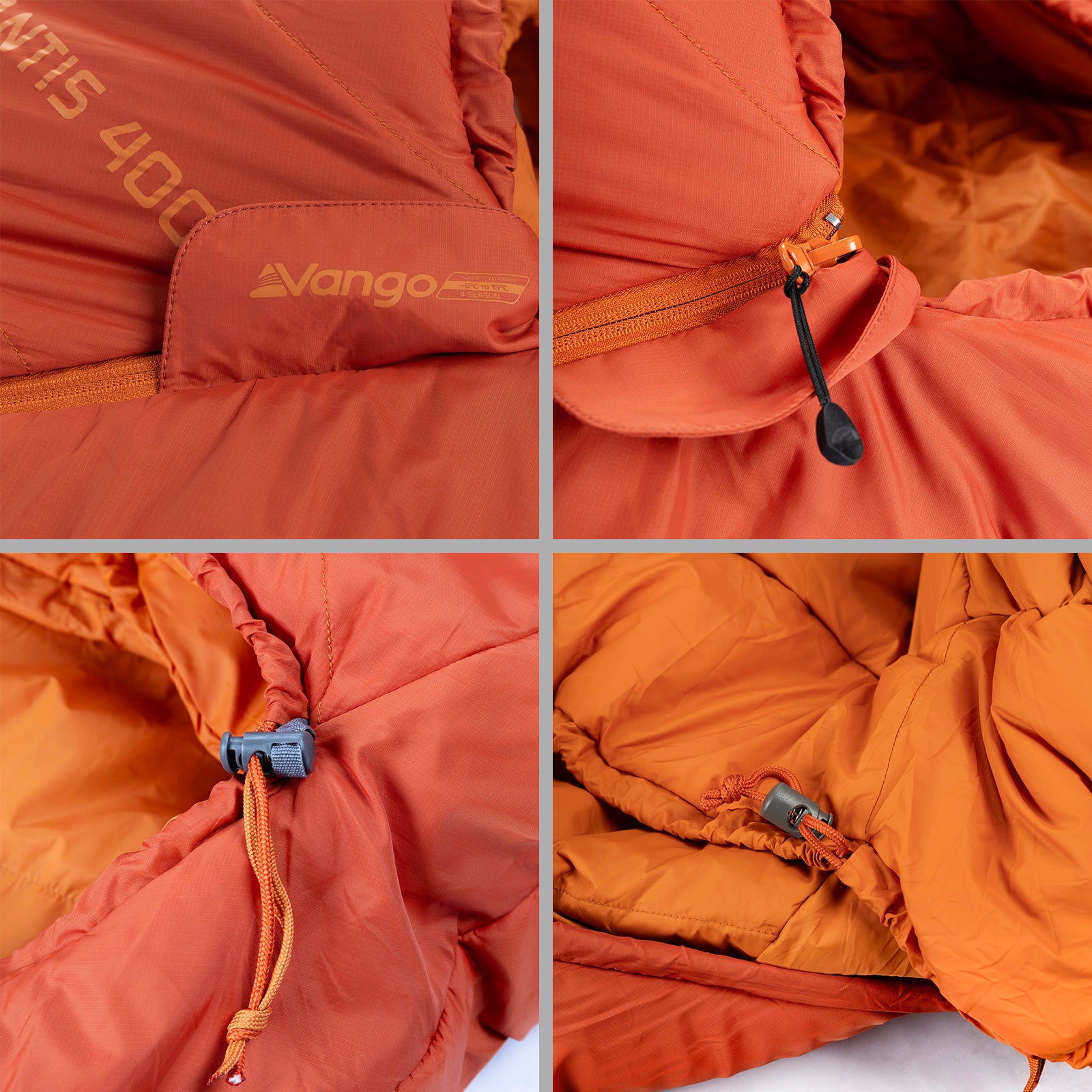 VANGO Mumienschlafsack Mantis 400 Winter Trekking Schlafsack Leicht 1,44 kg