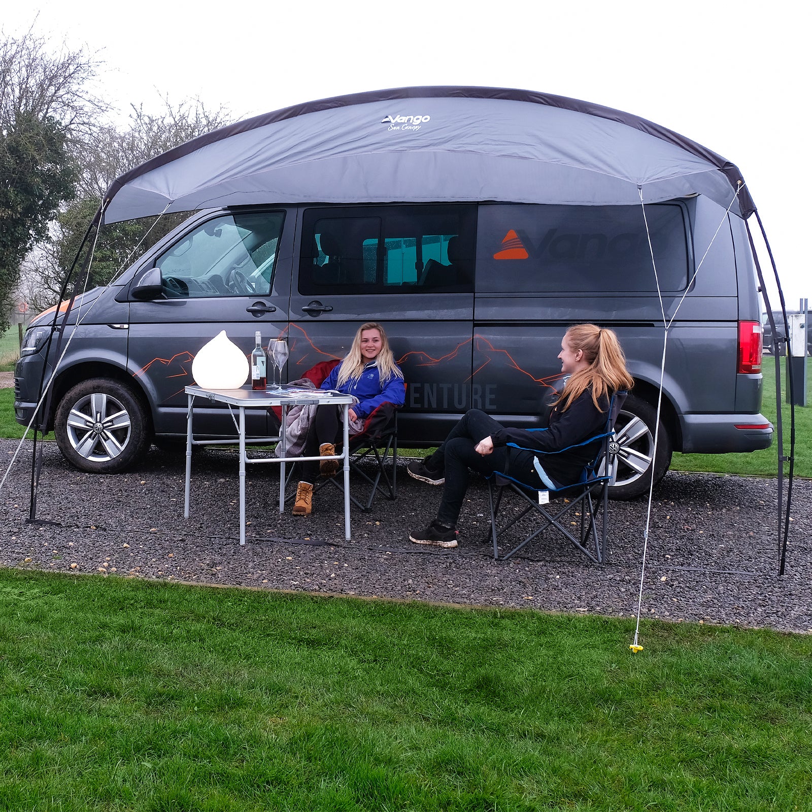 Auvent de caravane VANGO pour camping-car, fourgon, bus, pare-soleil, passepoil 3 m
